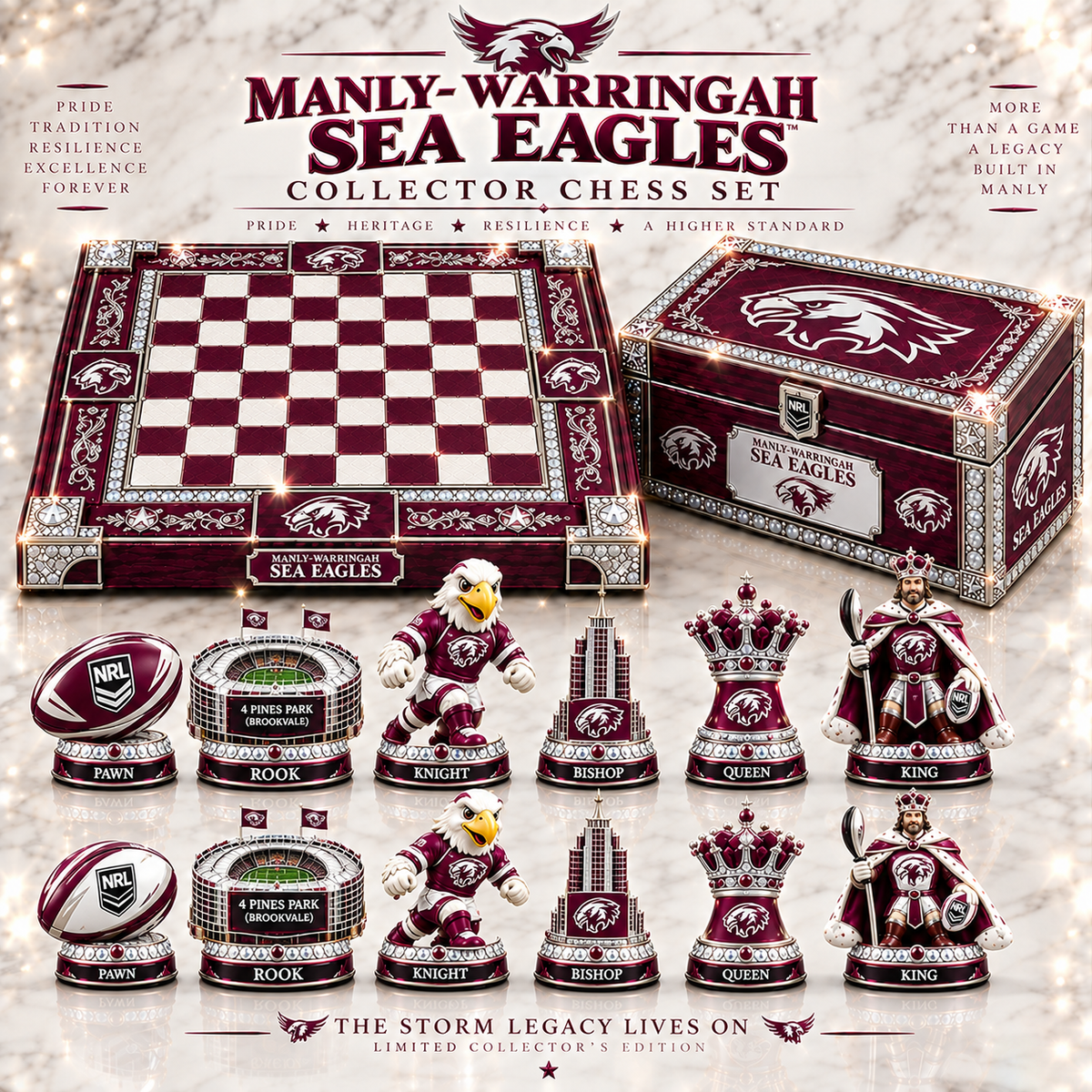 Premium NRL MWSE Heritage Collector Chess Set V2