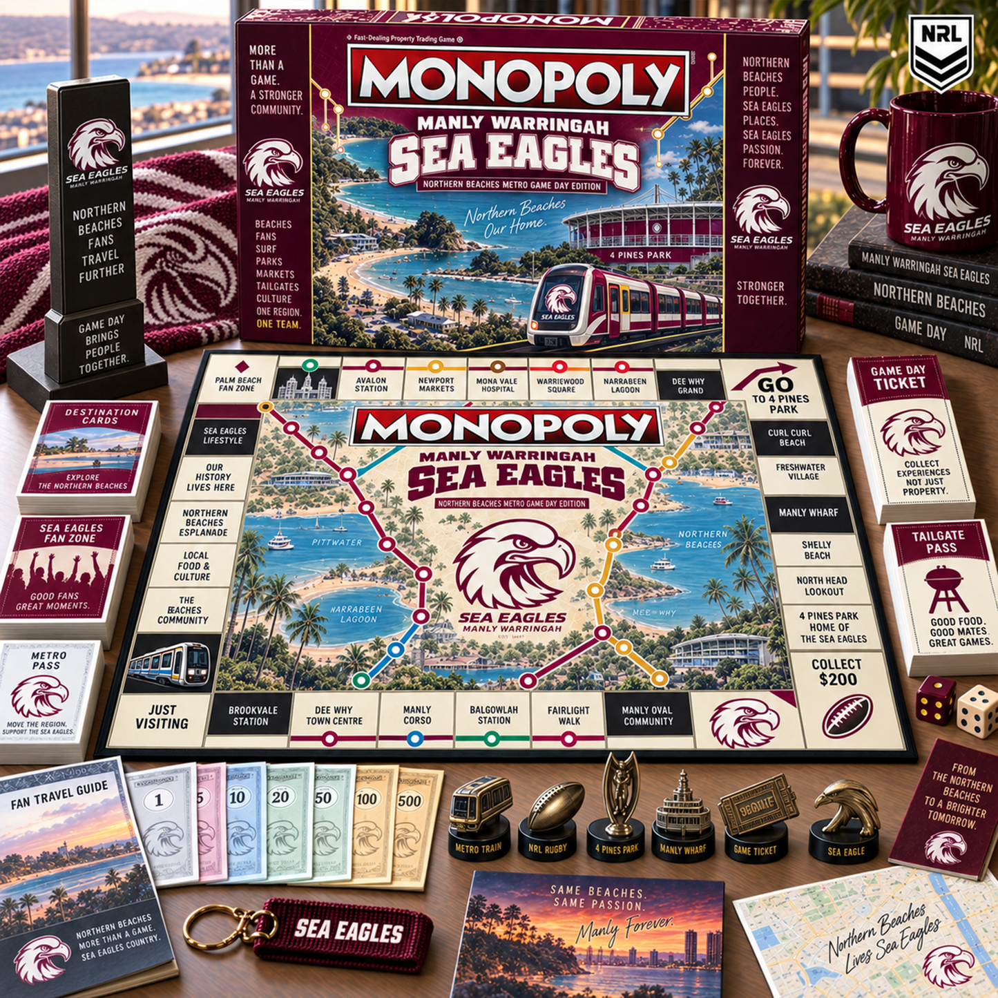 Premium NRL MWSE Metro Game Day Collector’s Edition Board Game V13