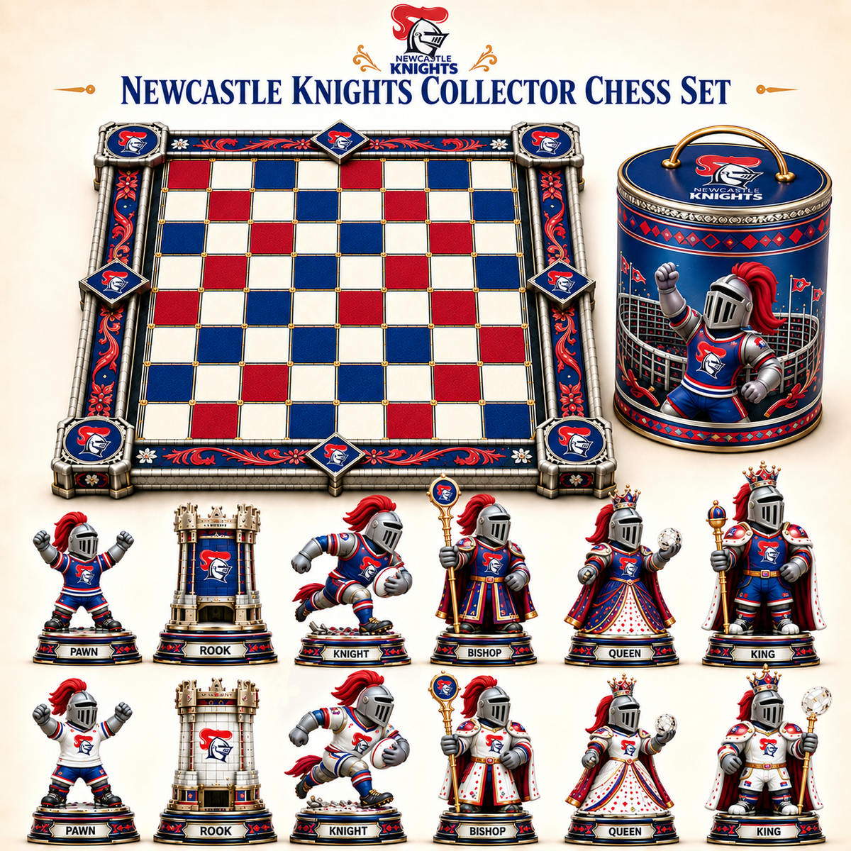 Premium NRL NK Collector Chess Set