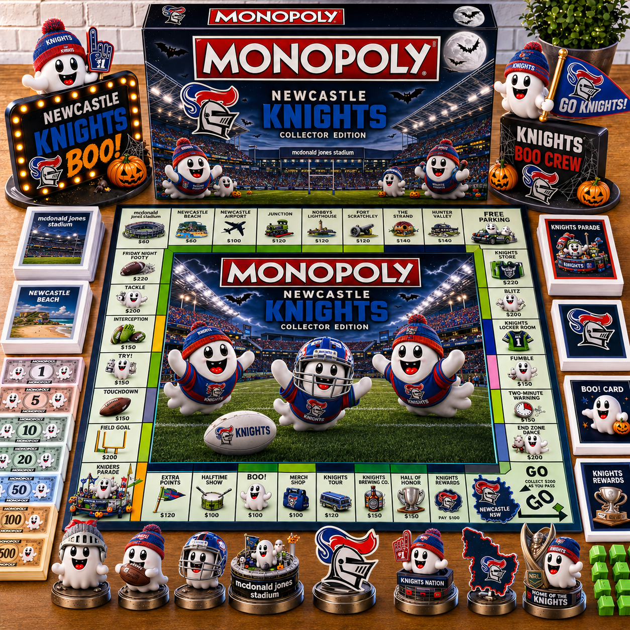 Premium NRL NK Halloween Ghost Monopoly Collector’s Edition Board Game V6