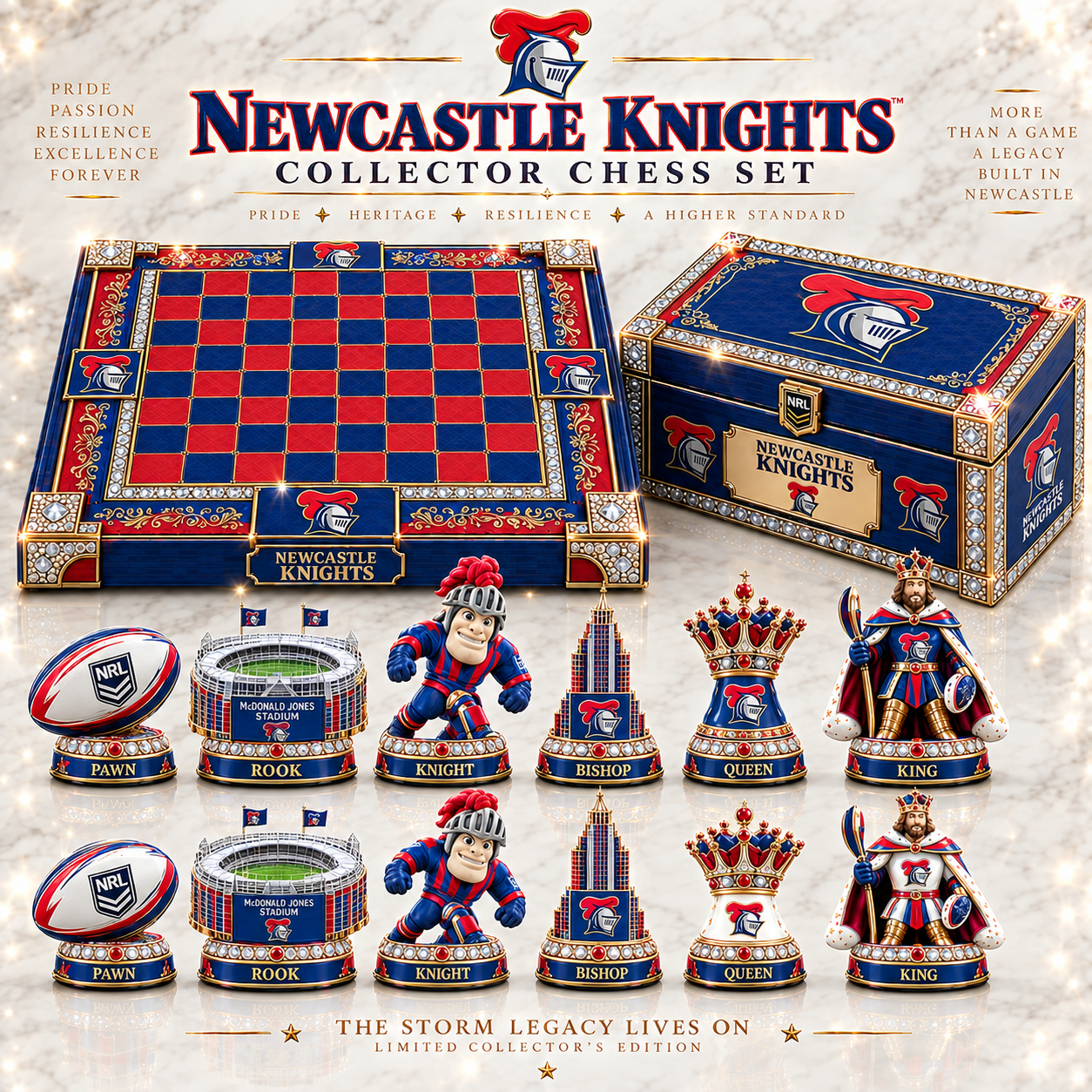 Premium NRL NK Heritage Collector Chess Set V2