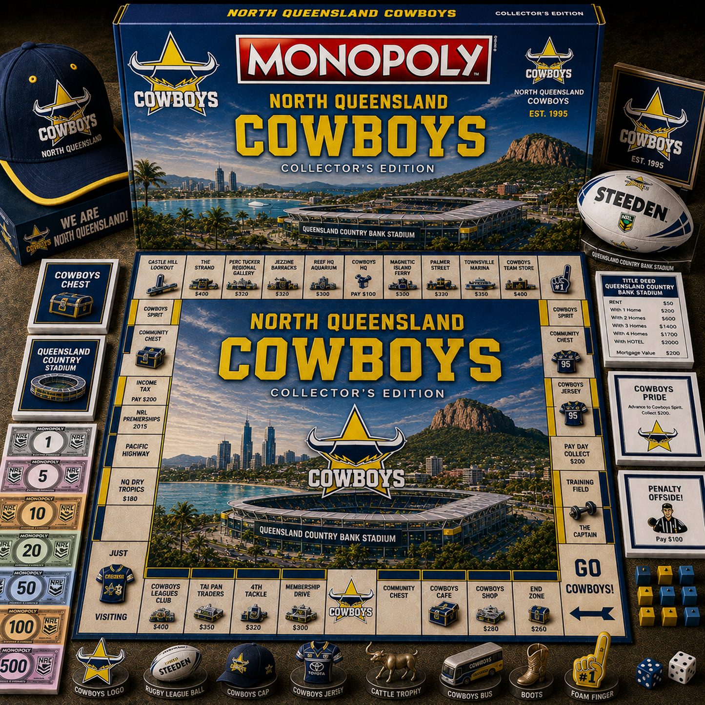Premium NRL NQC Legacy Monopoly Collector’s Edition Board Game V2