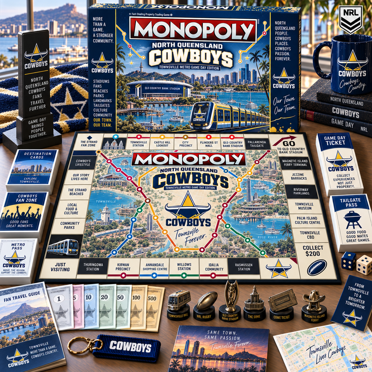 Premium NRL NQC Metro Game Day Collector’s Edition Board Game V13