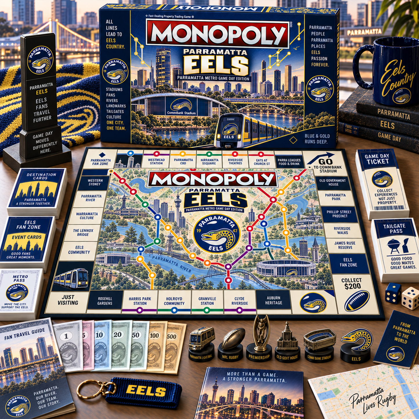 Premium NRL PAR Metro Game Day Collector’s Edition Board Game V13