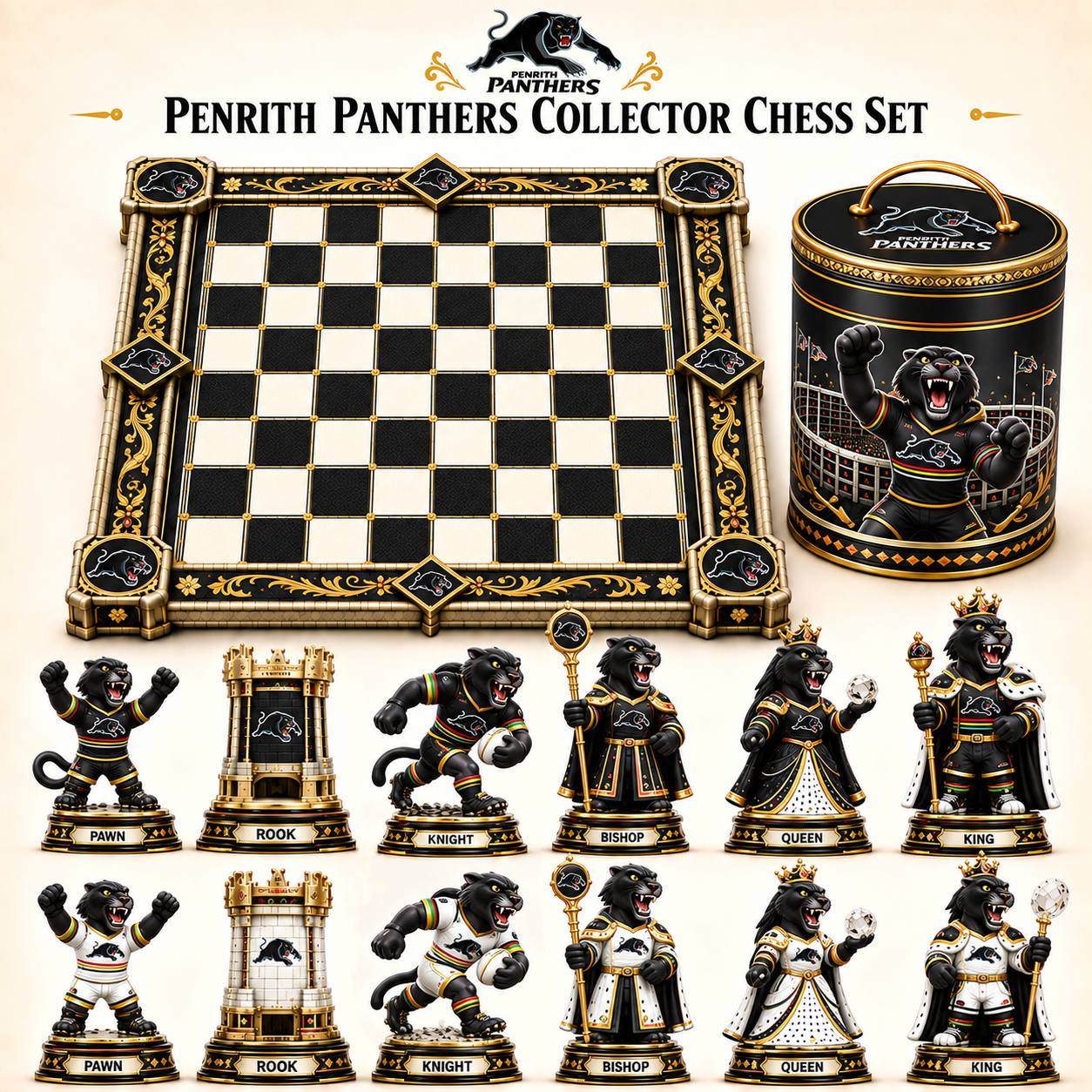 Premium NRL PP Collector Chess Set