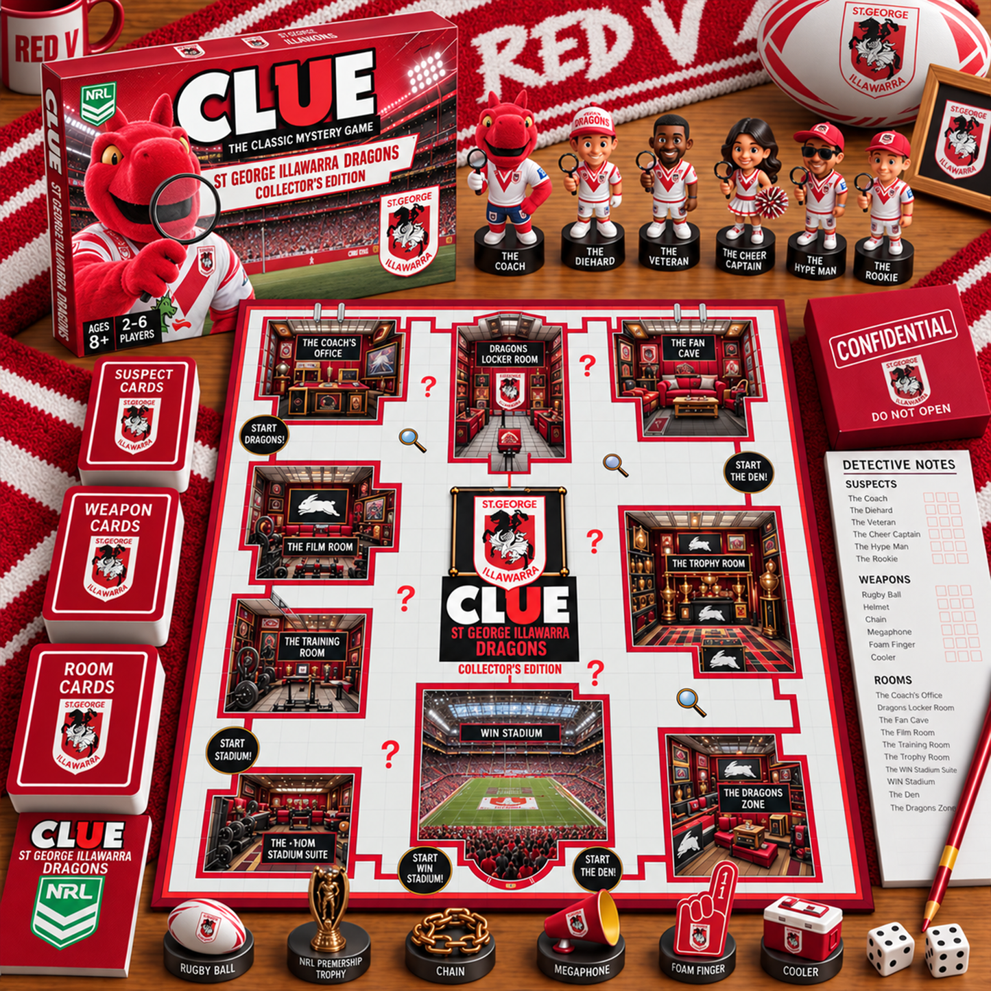 Premium NRL SGID Clue Collector’s Edition Board Game