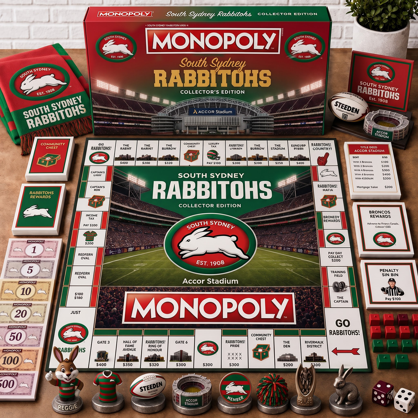 Premium NRL SSR Monopoly Collector Edition Board Game