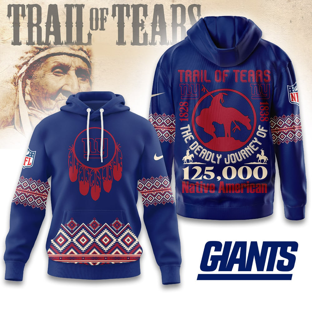 Premium NFL X NYG Trail of Tears 3D Shirt NDT NHM2511