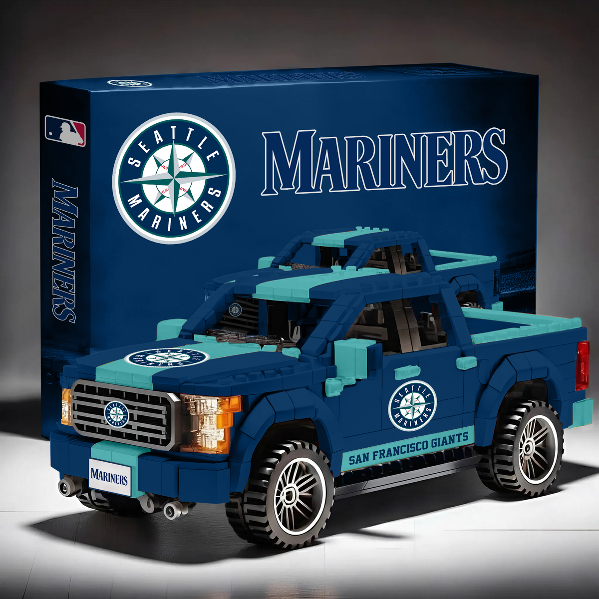 SEA X MLB Pickup Truck Building Block Set