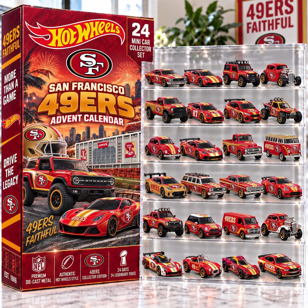 SF X Premium NFL Mini Car Advent Collection