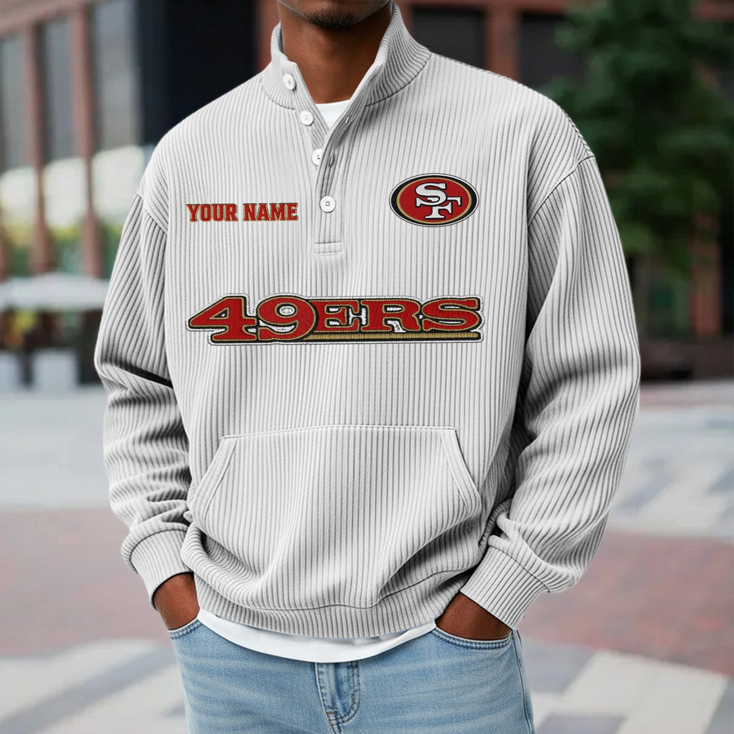 SF x NFL Waffle High Neck Long Sleeved Sweatshirt DATND TANTD 221125