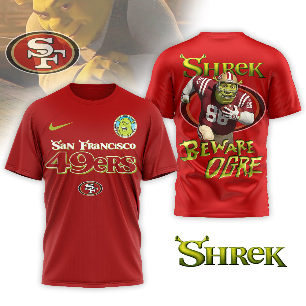 SF49 Premium NFL Shrek 3D Shirt DDT CTND