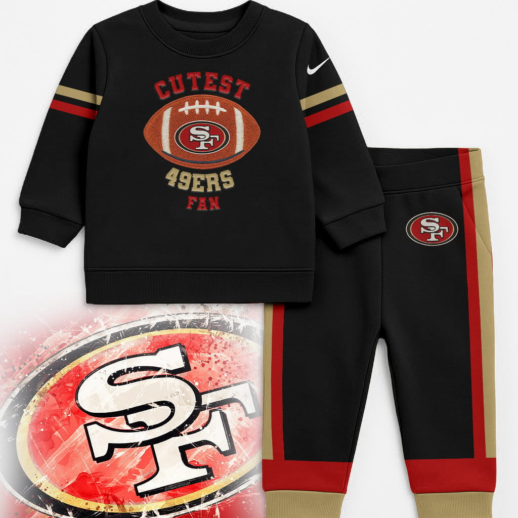 SF49 Premium NFL Unisex-Baby Shirt and Sweatpants Set DDT NTL