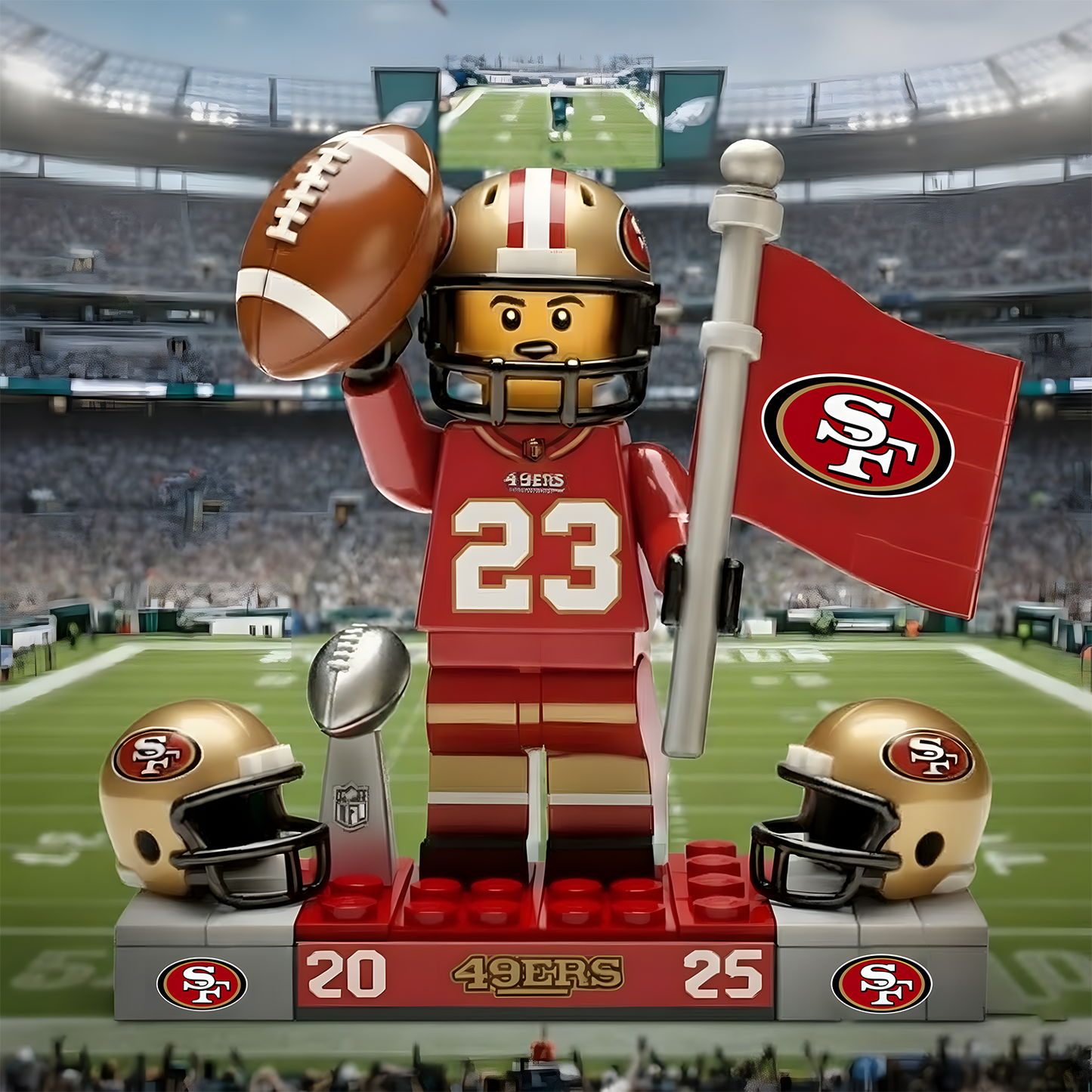 SF x NFL Team Building Blocks Set V1 NAK NHT