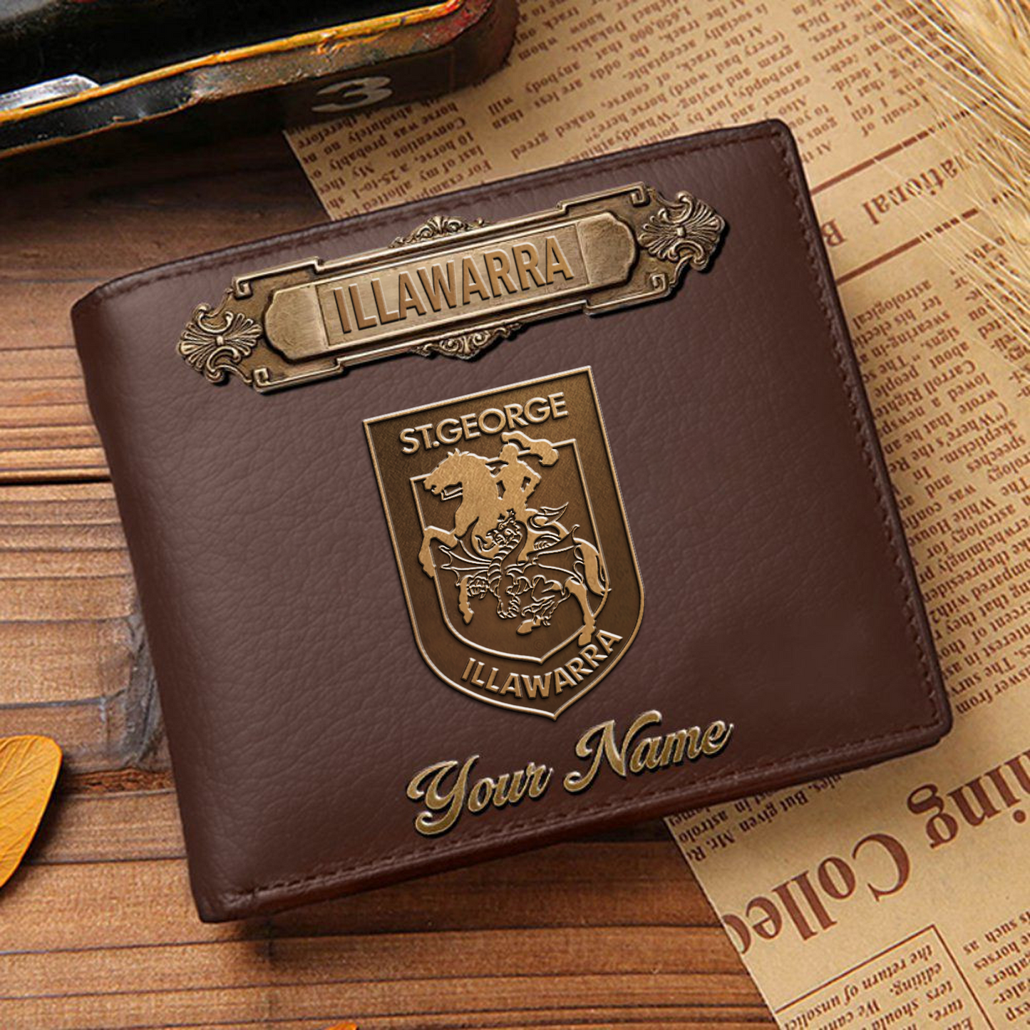 SGI x NRL Premium Leather Wallet - Personalized Edition DatND DVT