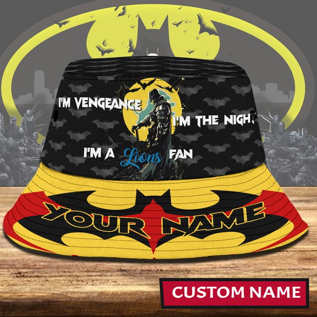 SIGNATURE Bucket Hat NFL x DET Batman Gift For Fans NDT NHM