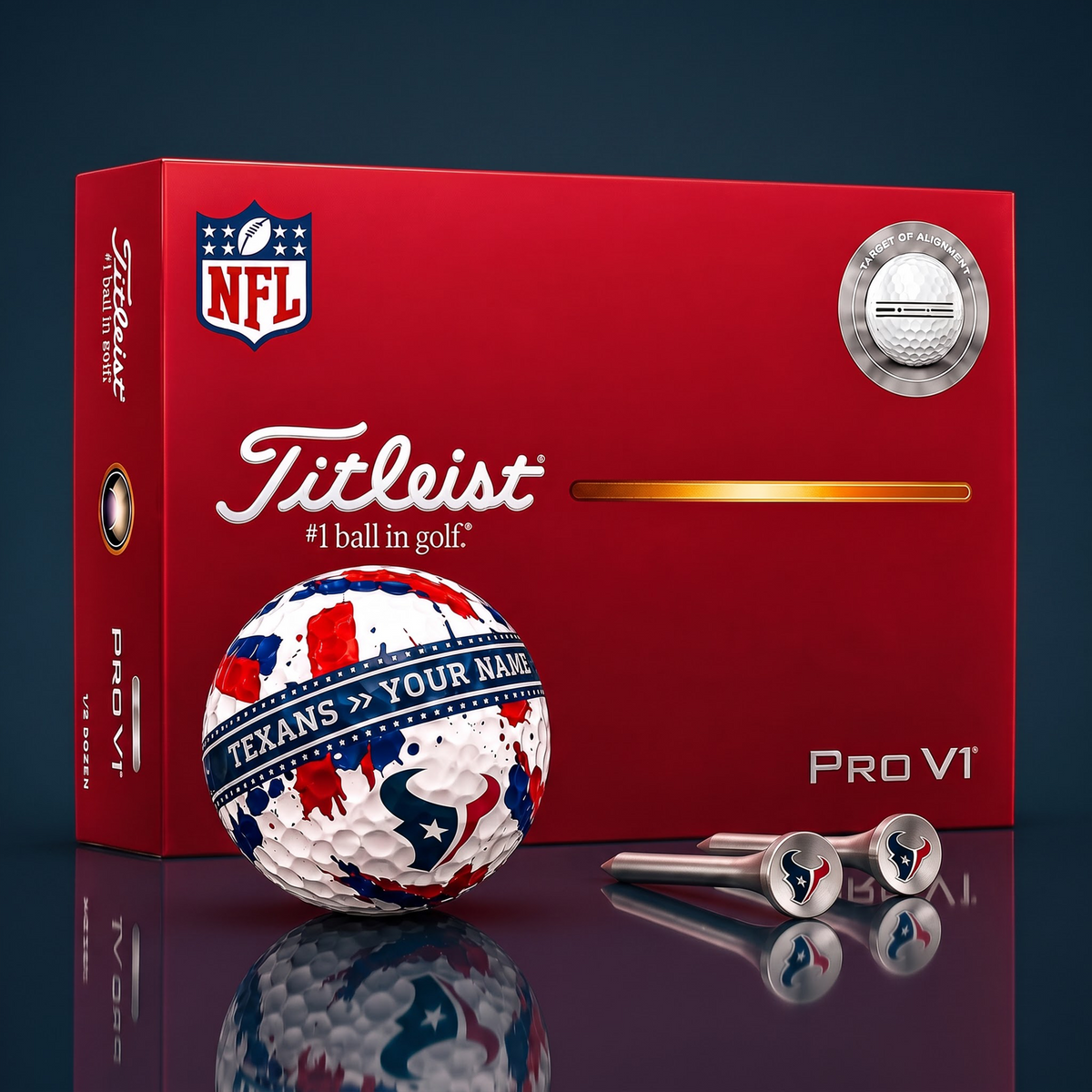 SIGNATURE NFL X HT DELUXE PERSONALIZED GOLF BALL LIMITED EDITION