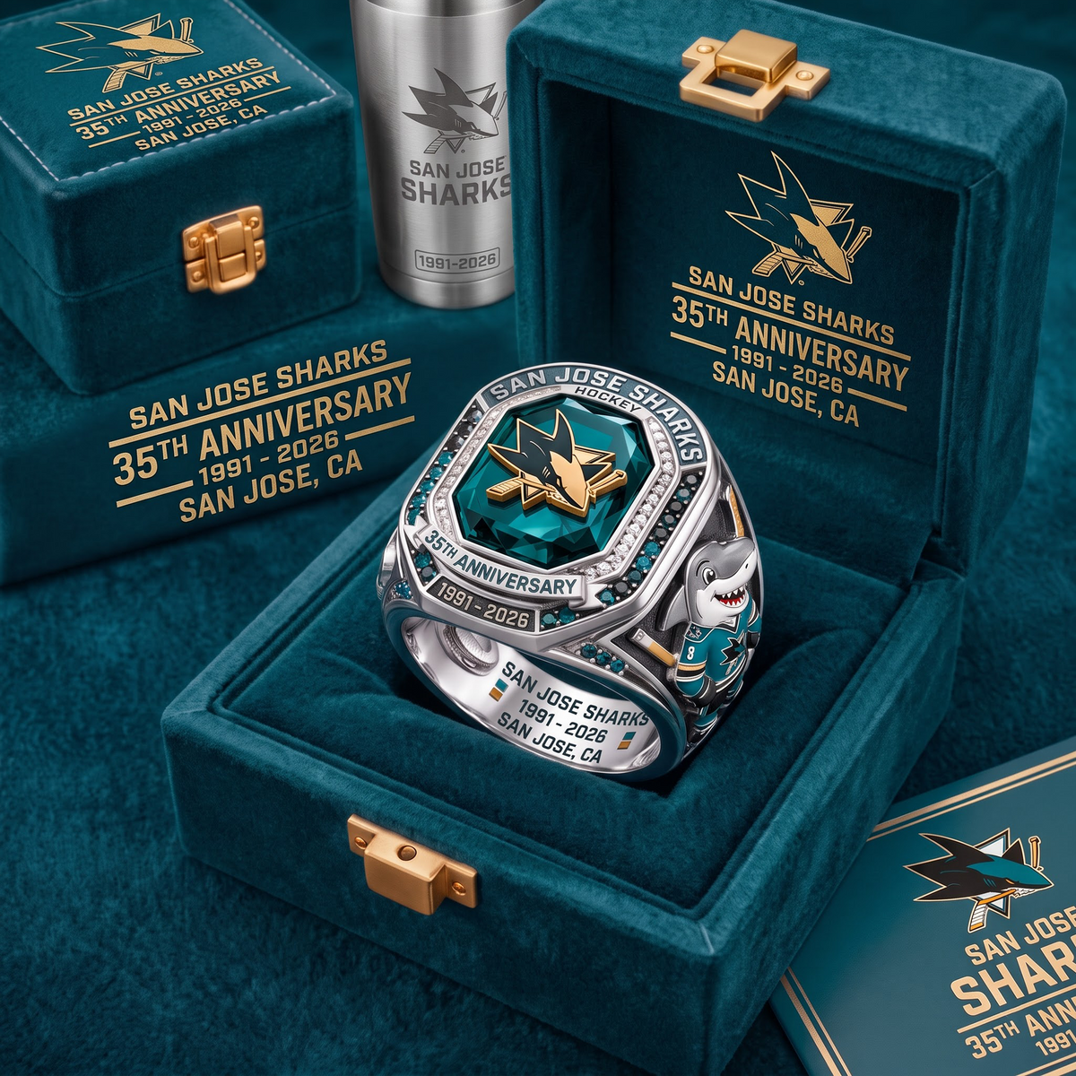 SJS X NHL Anniversary Ring Box Set