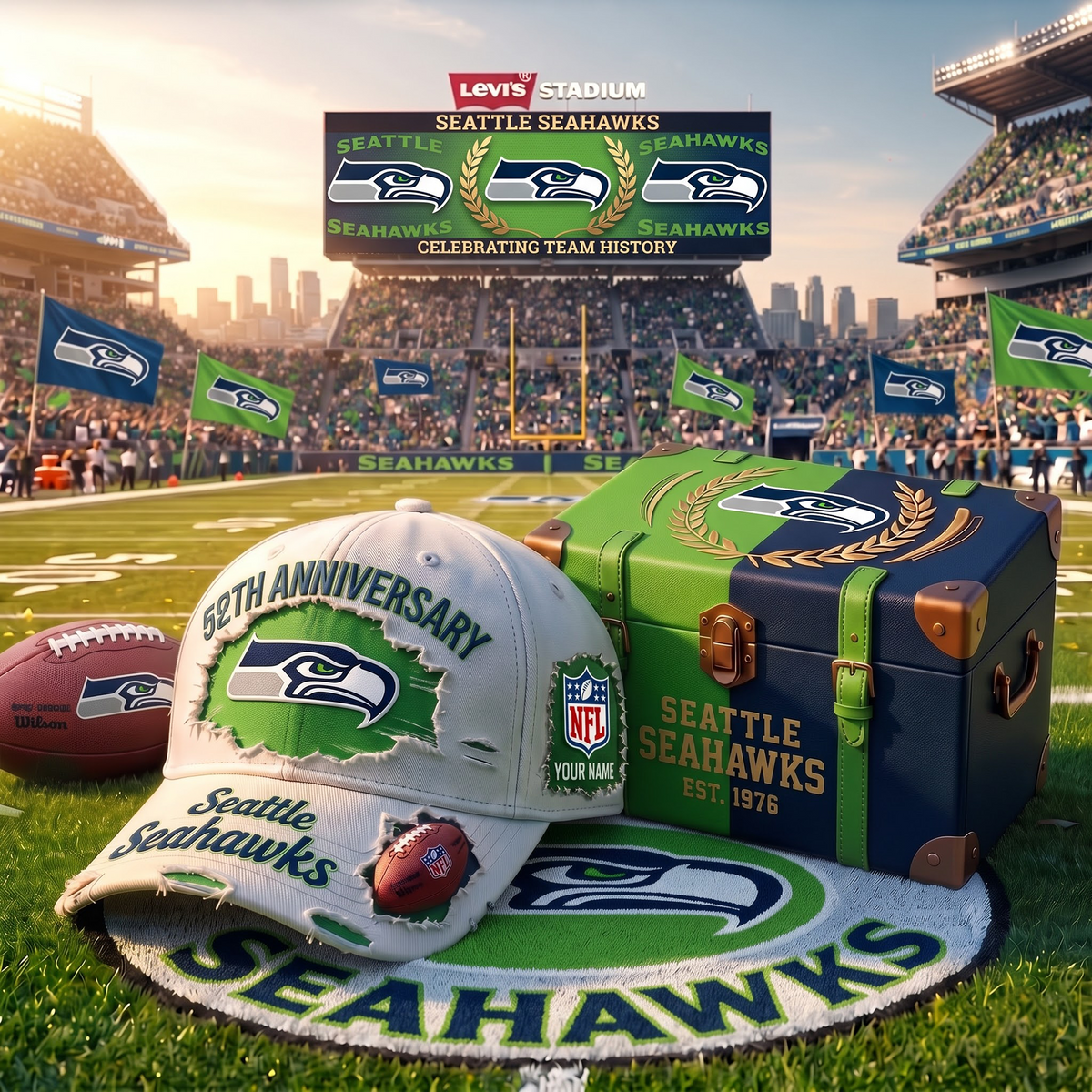 SS x Premium NFL Fan Cap & Collector Box Set – Custom Name Edition 1209 V2