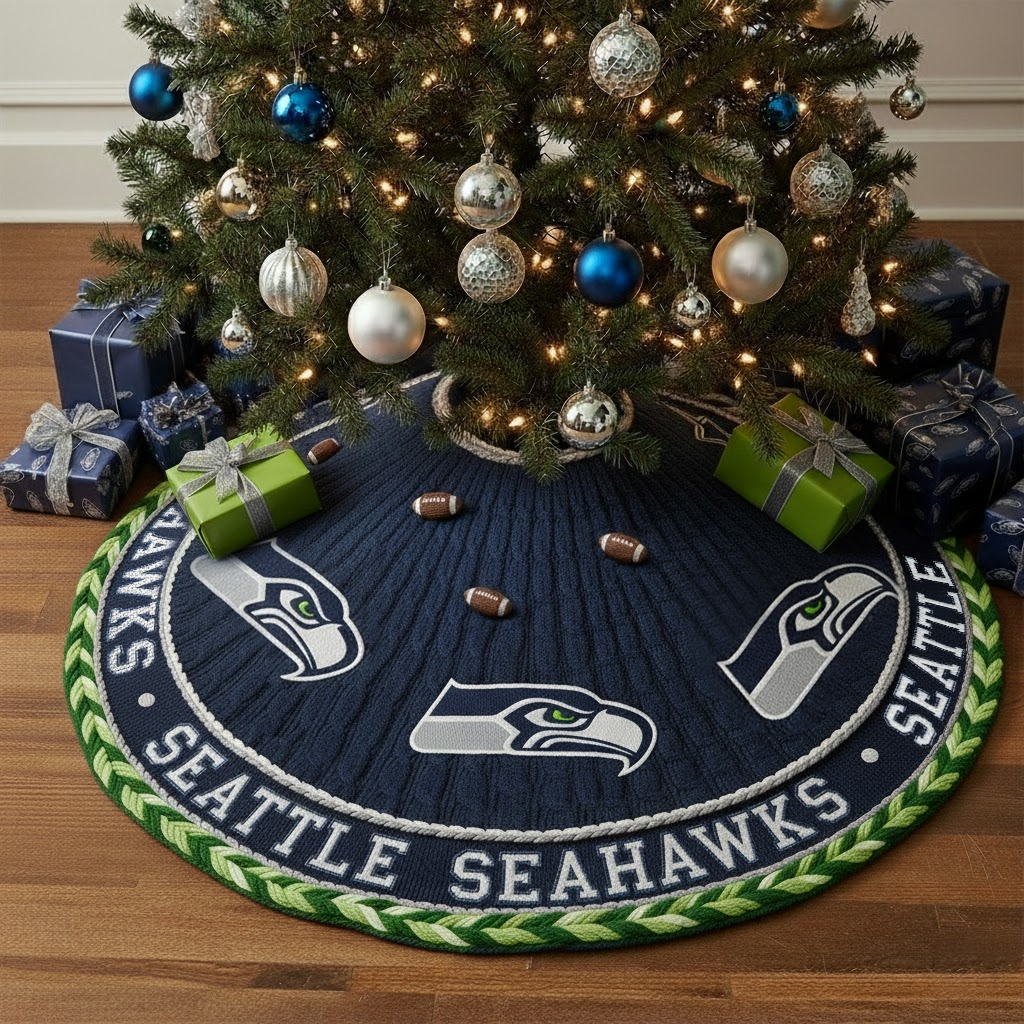 NFL x SEA Premium Christmas Tree Skirt HLP HLPHUONG