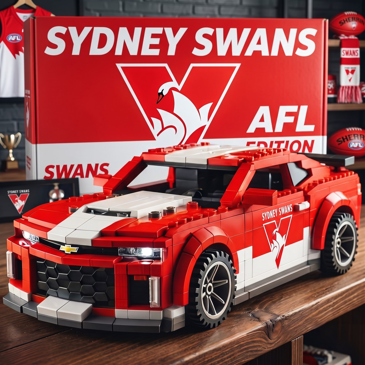 SYD x AFL Team Muscle Car Building Block Set