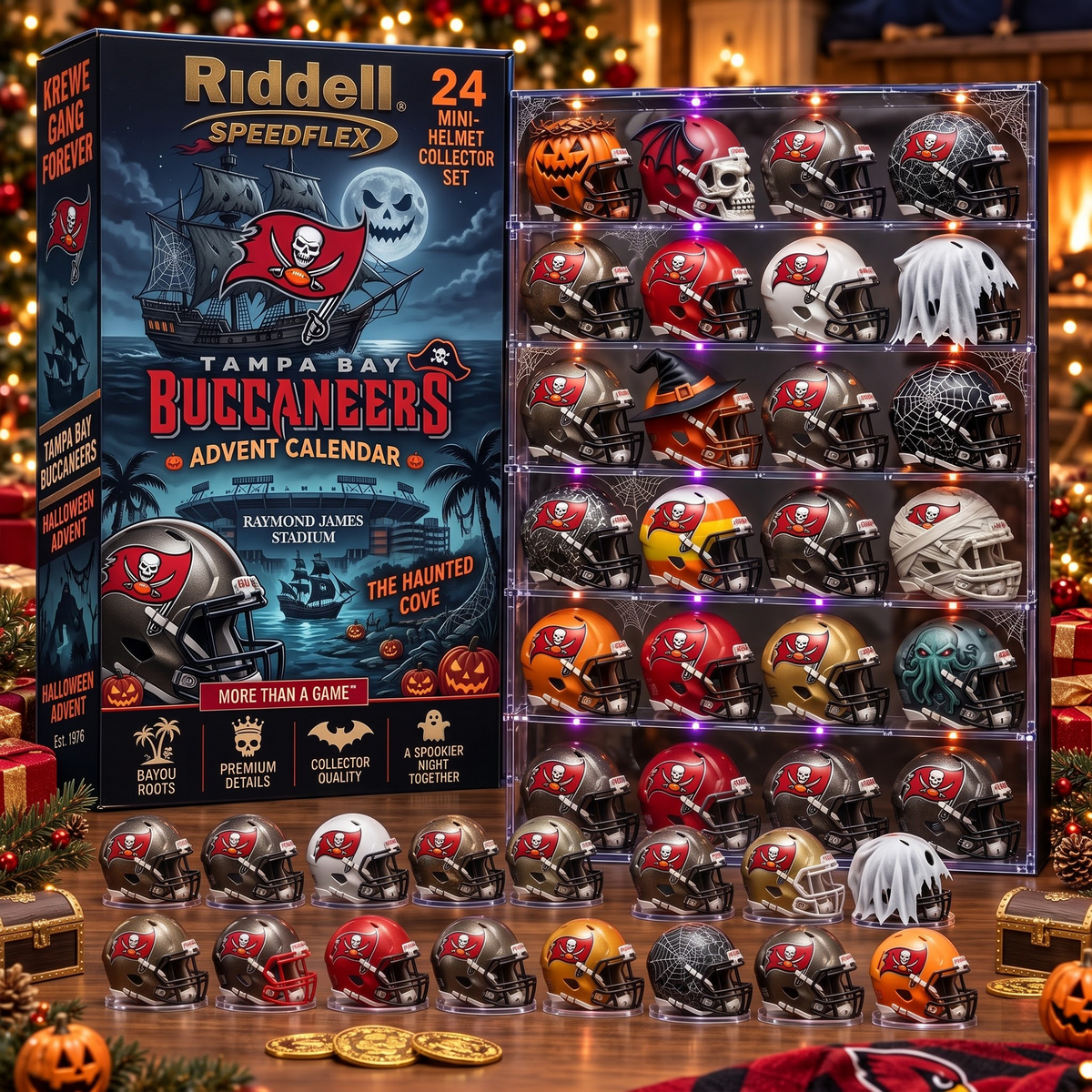 TB X NFL Halloween Advent Calendar – 24 Mini Helmet Collector Set
