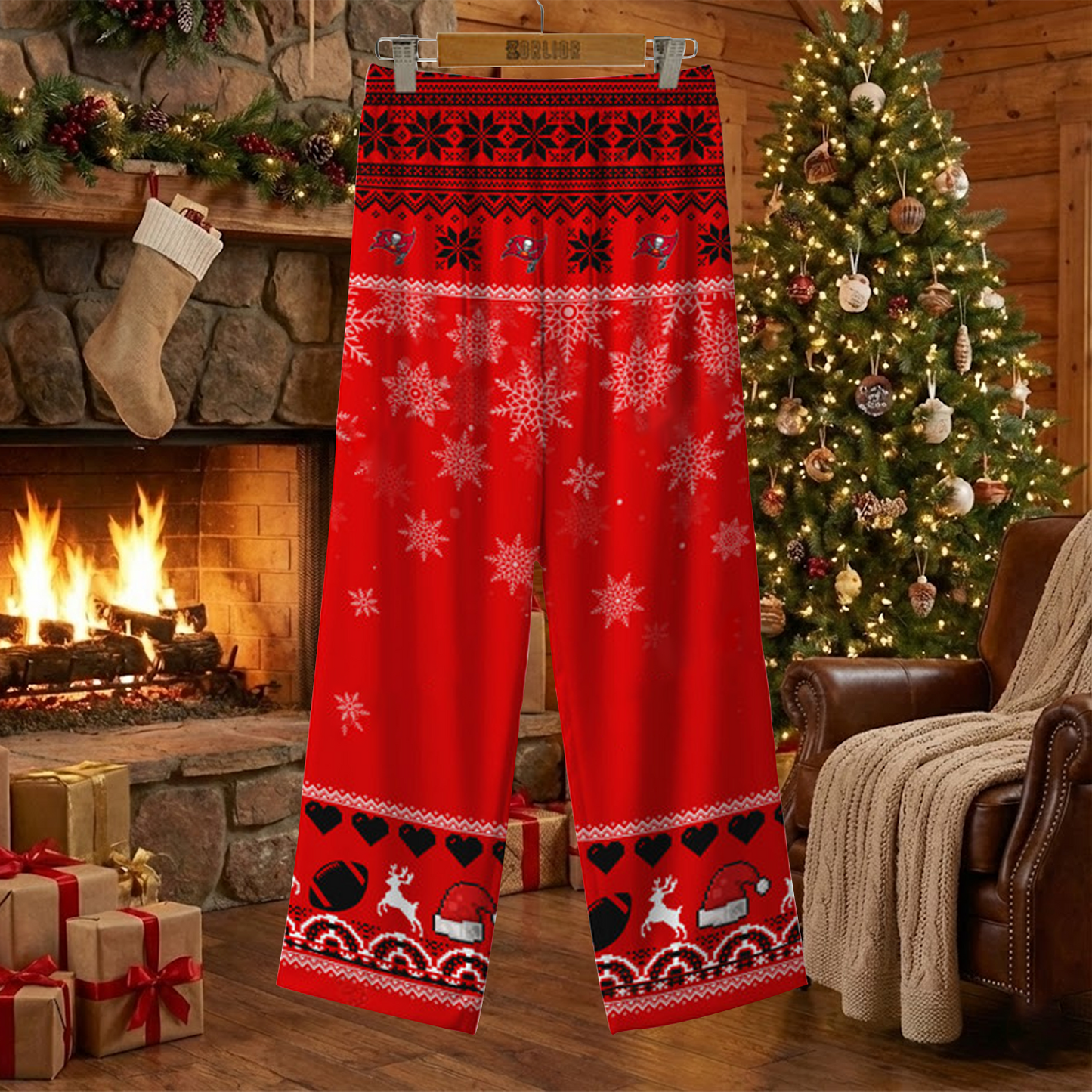 TB X NFL Unique 3 Gnomes Art Design For The 2025 Holiday Season Satin Pajamas Set