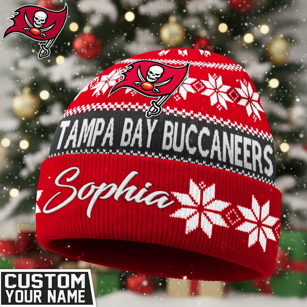 TBB Premium NFL Personalized Football Beanie Hat DDT NTL