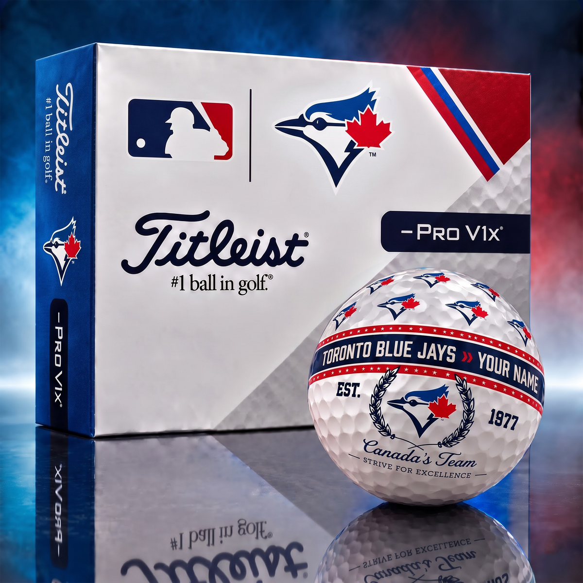 TBJ x MLB Titleist Pro V1x Golf Ball Set