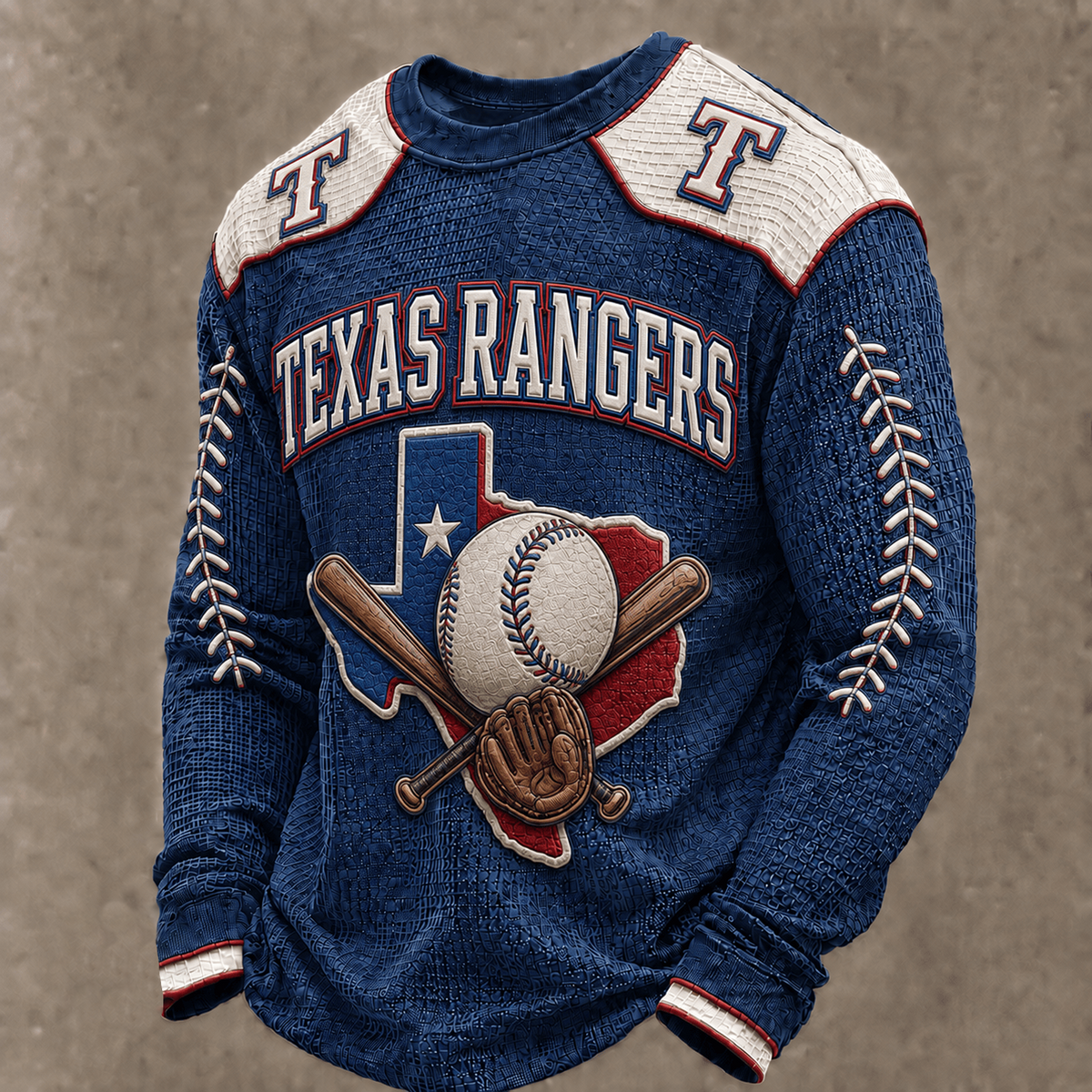 TEX X Premium MLB Vintage Baseball Stitch Sweatshirt