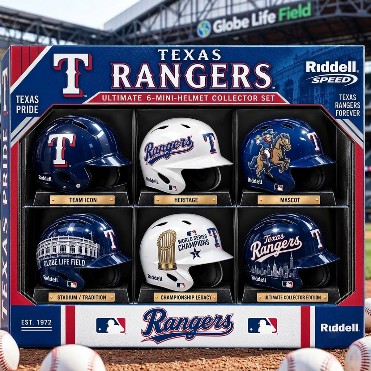 TEX x Premium MLB Mini Helmet Collection