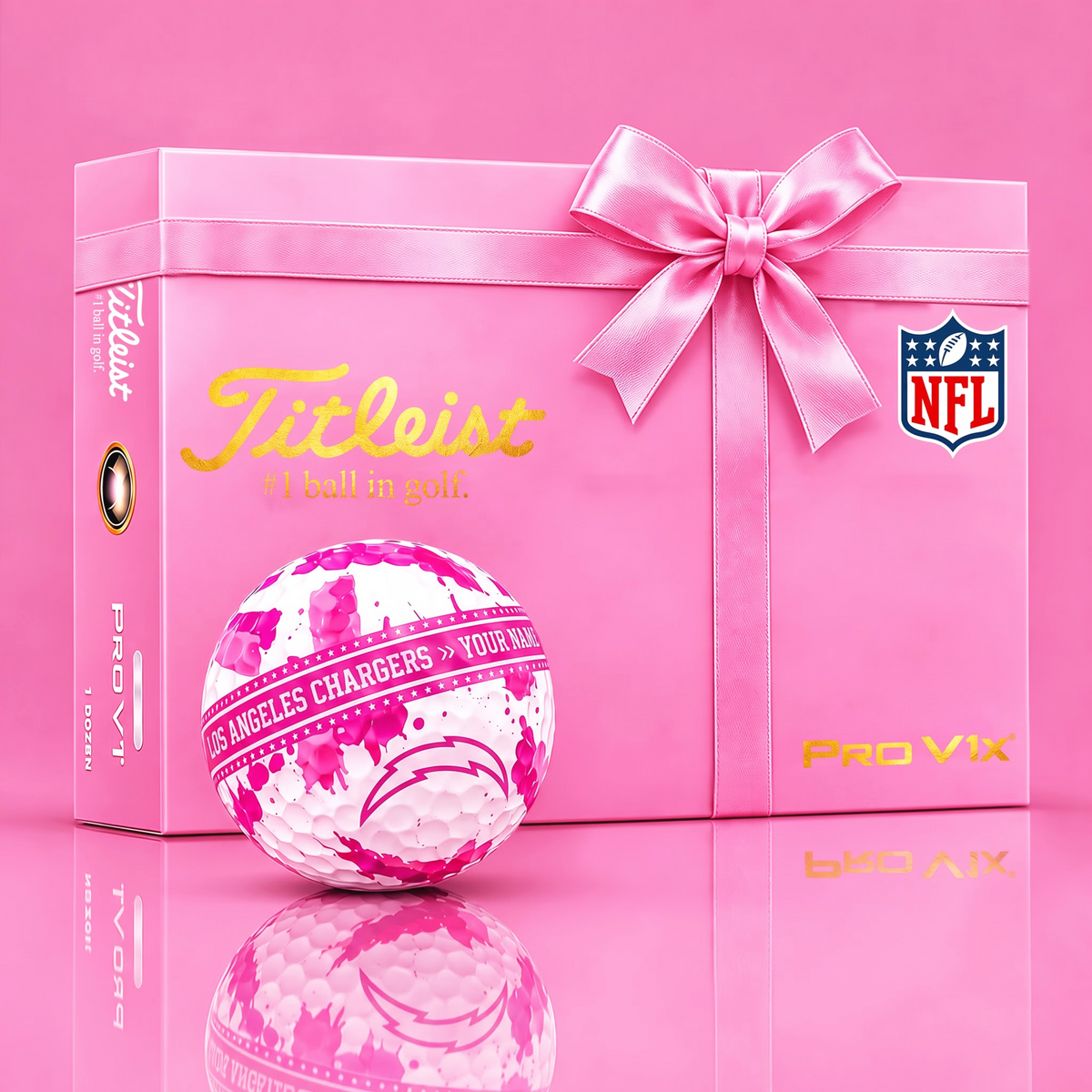 TITLEIST X SIGNATURE NFL LAC BESPOKE GOLF BALL FOR TOURNAMENT LIMITED EDITION