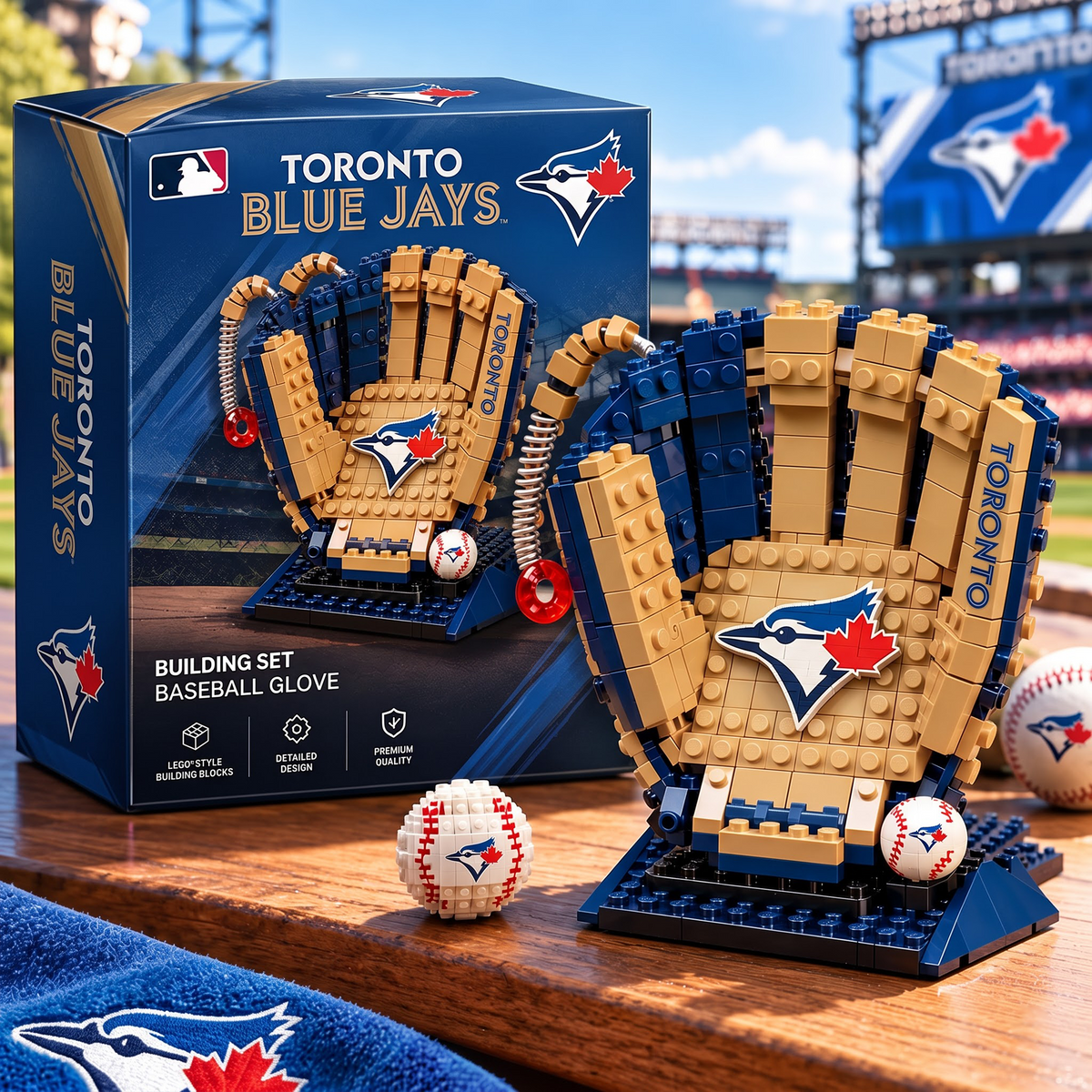 TOR X MLB Teams Baseball Glove Building Block Set