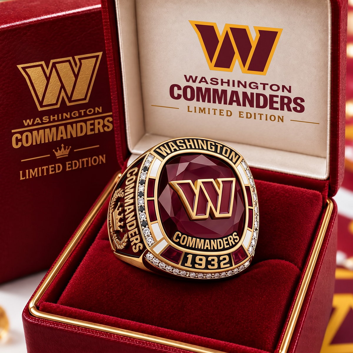 WAS X NFL Team Limited Edition Replica Ring