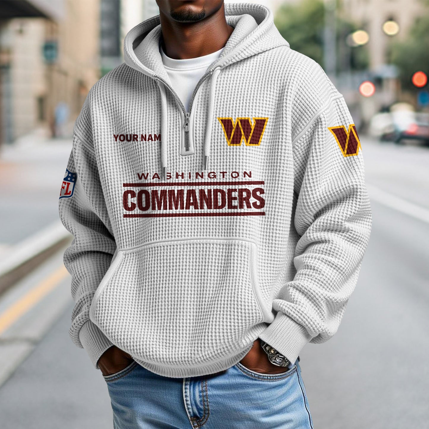 WAS x NFL Waffle Hoodie DatND DVT
