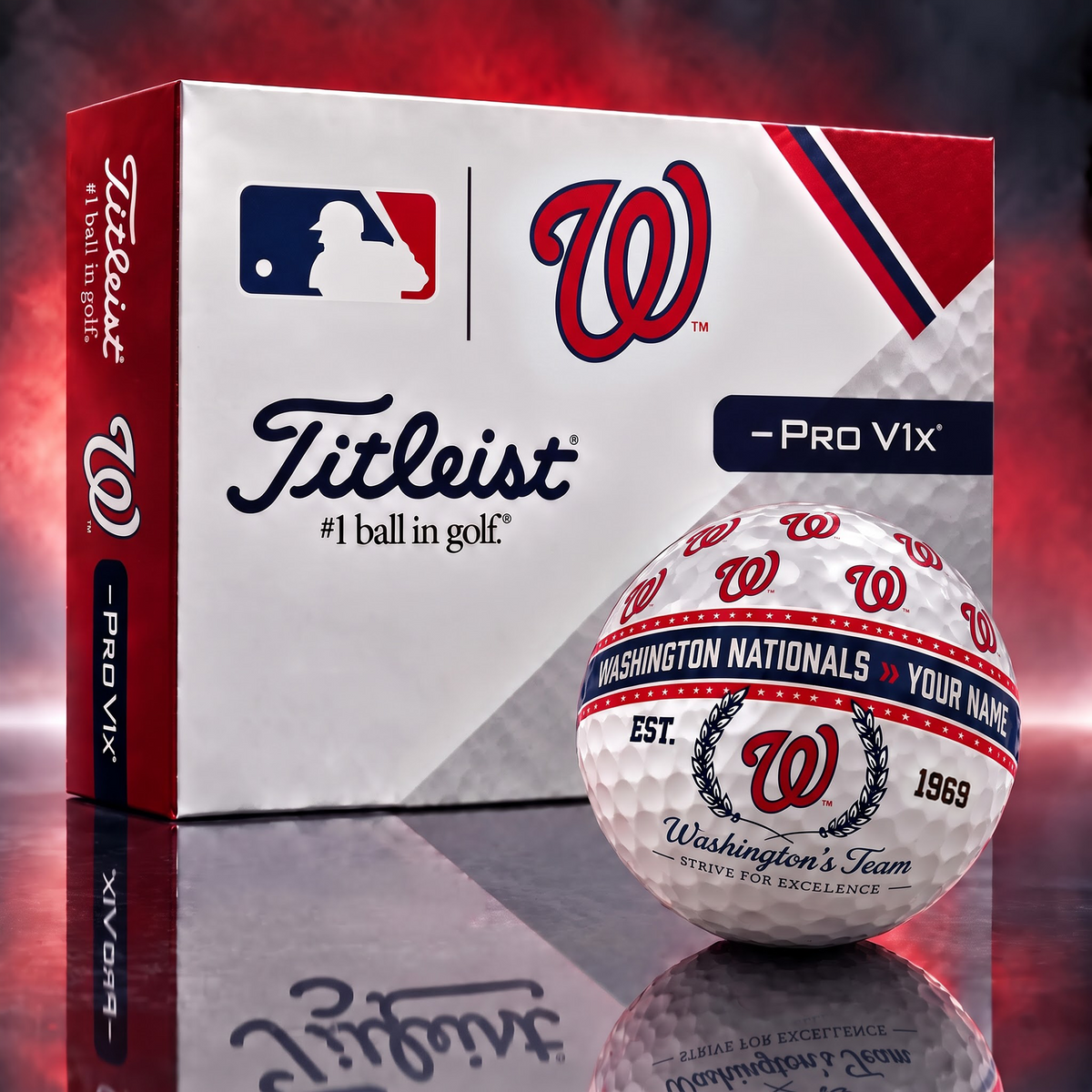 WN x MLB Titleist Pro V1x Golf Ball Set