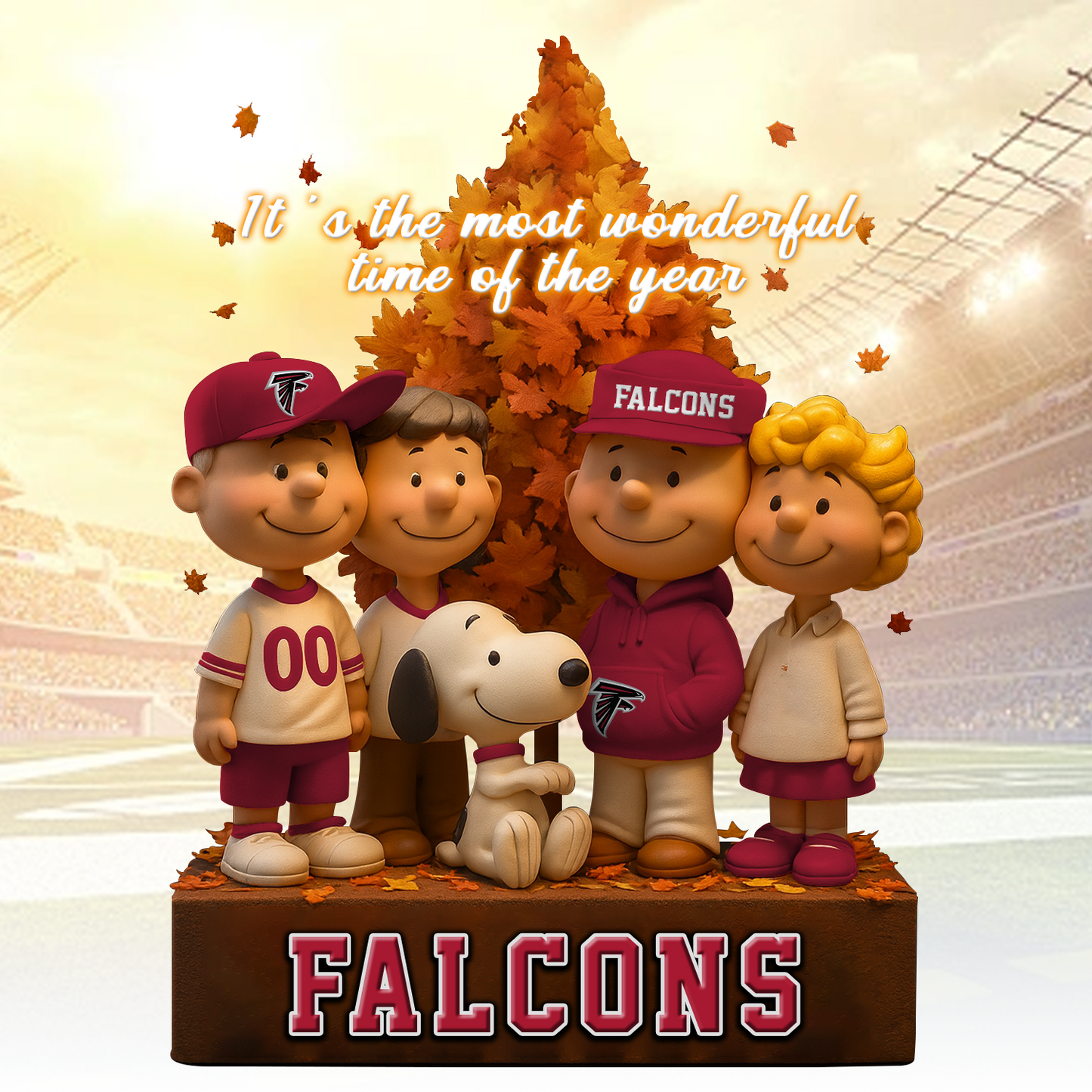 ATL x NFL Premium Acrylic Block Peanuts DATND TANTD 120825