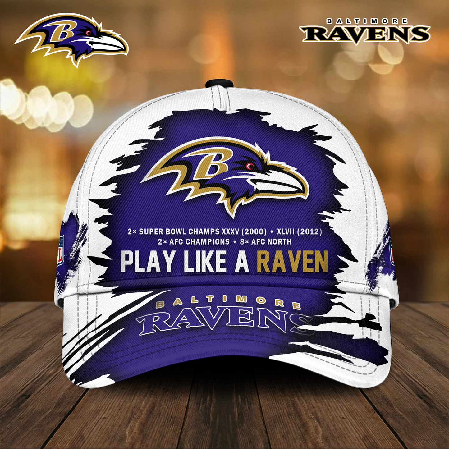 BAL X NFL Premium NFL Victory Legacy Classic Cap TD NAK NHT