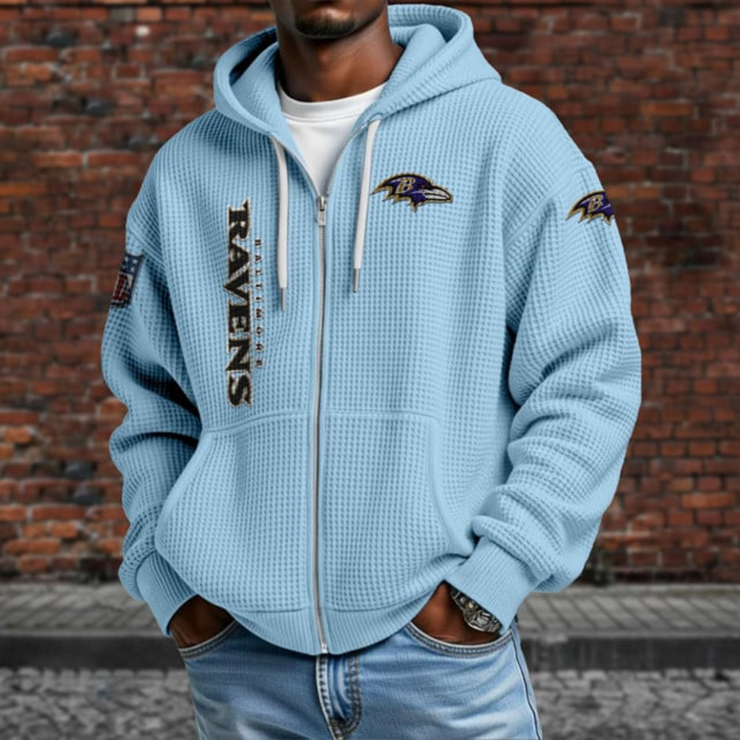 BAL X NFL Textured Lounge Zip-up Hoodie NAK NHT