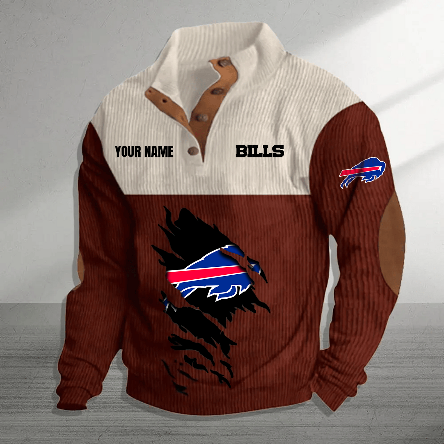 BUF x NFL Premium Personalized Game-Day Pullover DATND TANTD