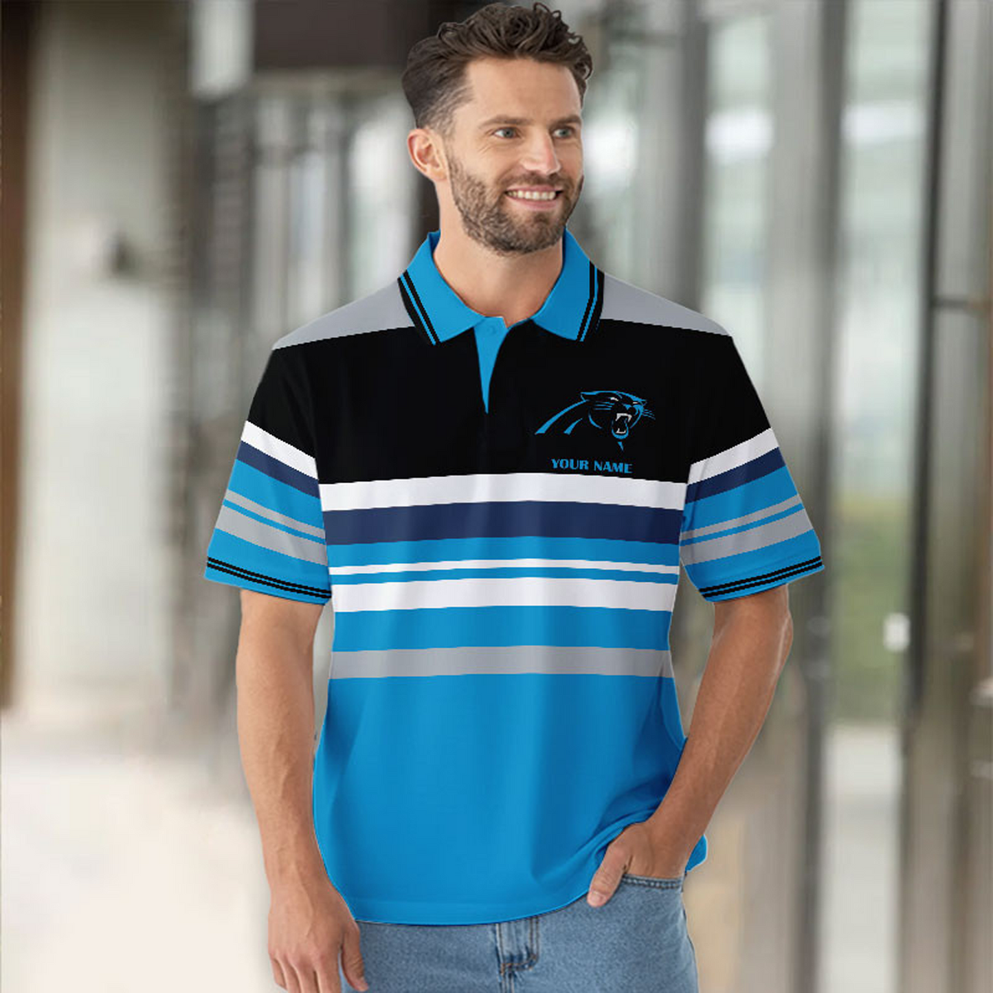 CAR x NFL New Style Men Short Sleeves Polo Shirt DatND DVT