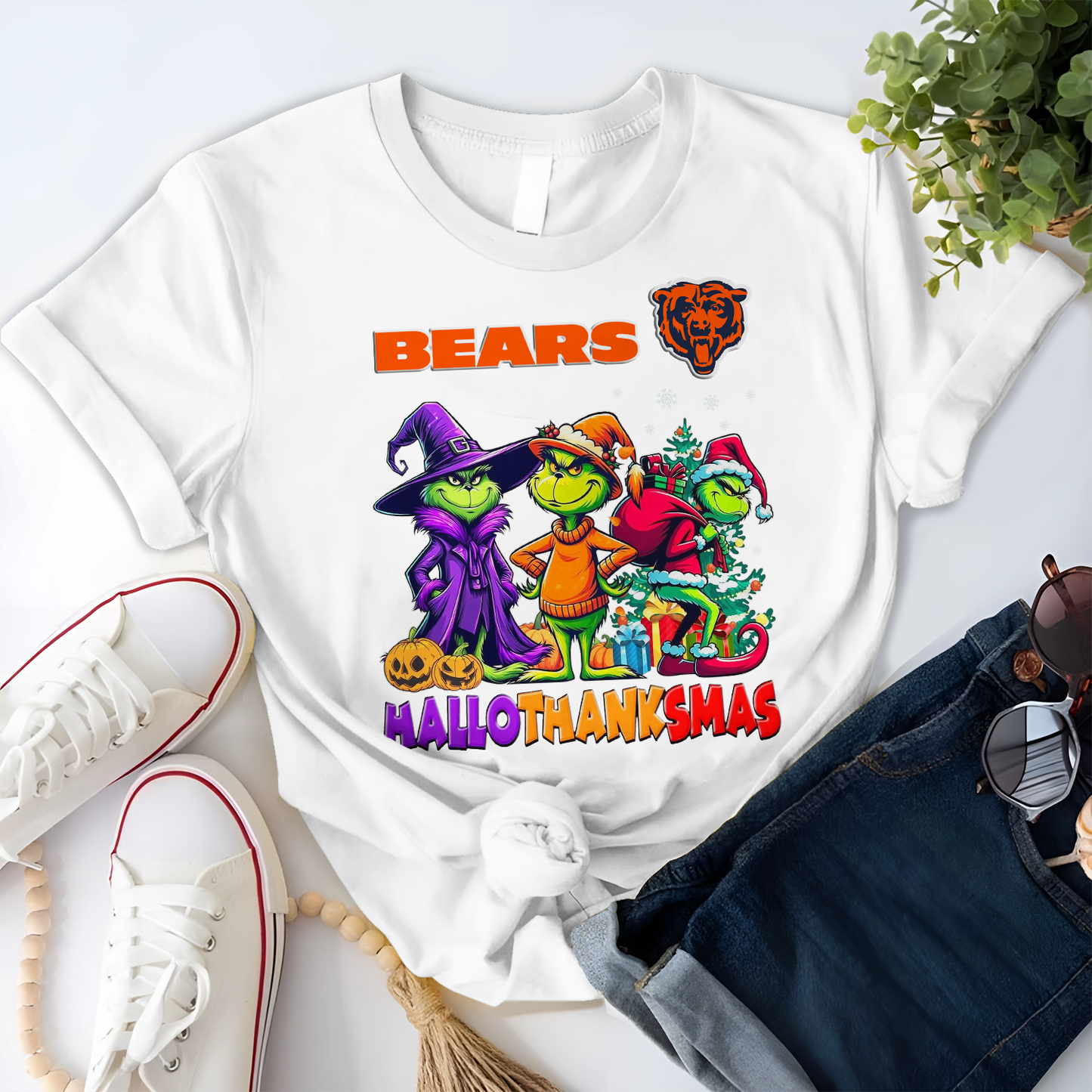 CHI NFL x Hallothanksmas Shirt DDT NTL