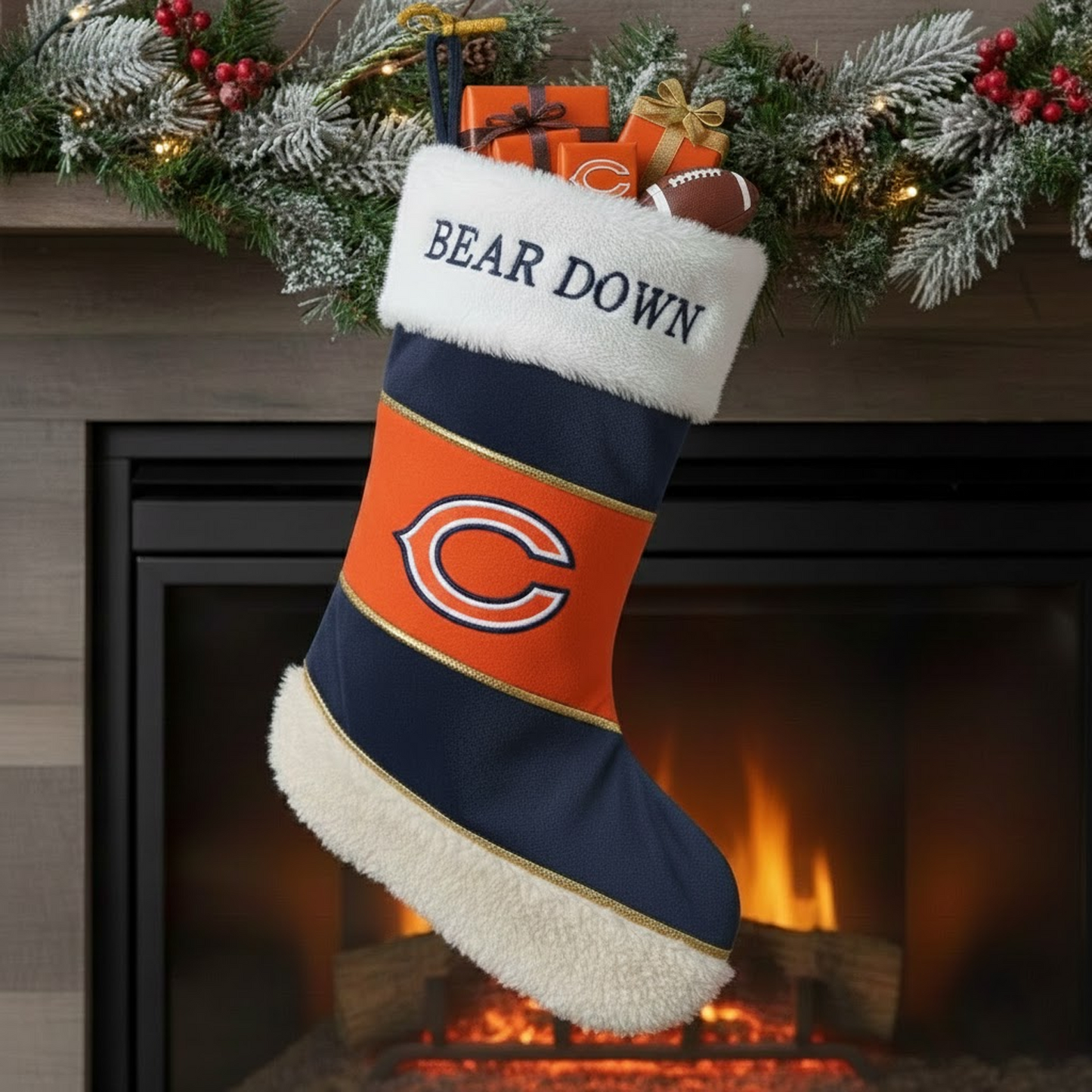 CHI X NFL CHRISTMAS SOCKS NAK NHT