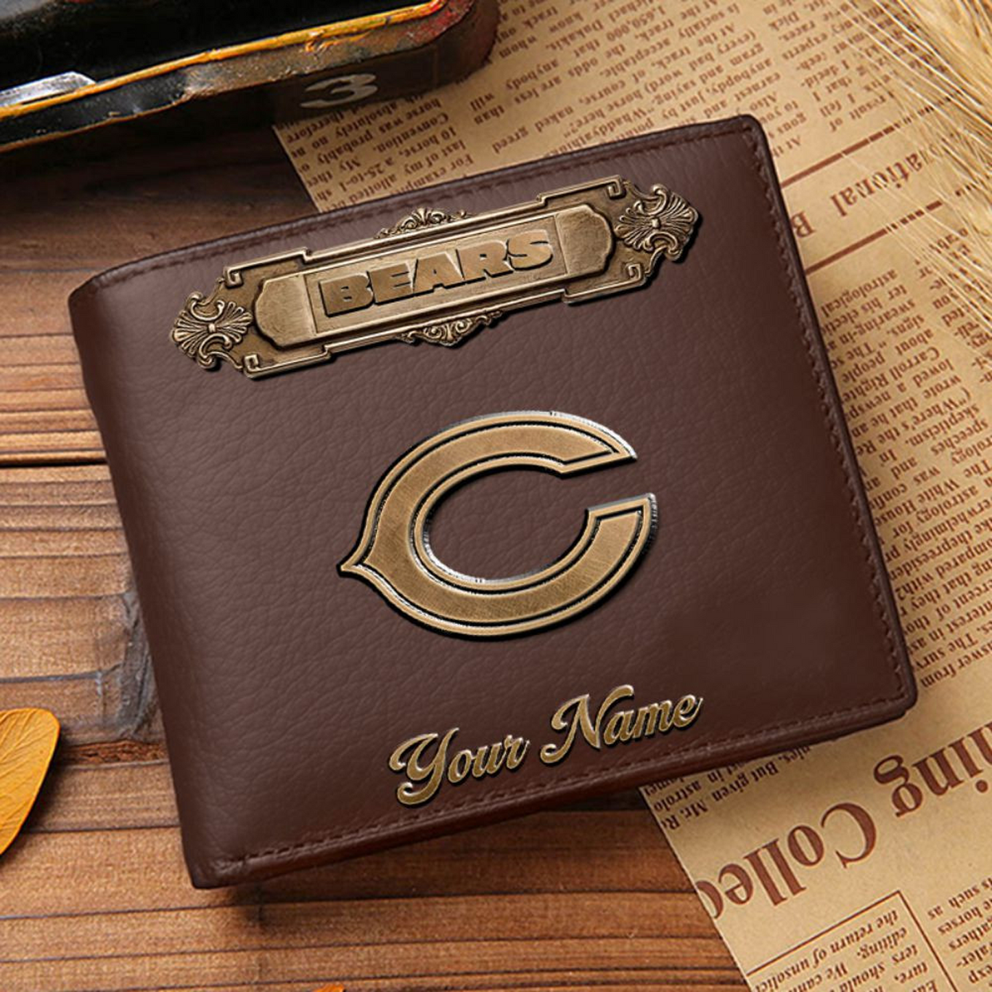 CHI x NFL Premium Leather Wallet DatND DVT