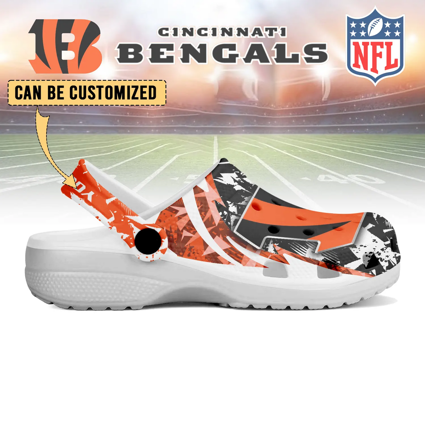CIN x NFL Crocs Crocband Clogs Shoes DatND DVT