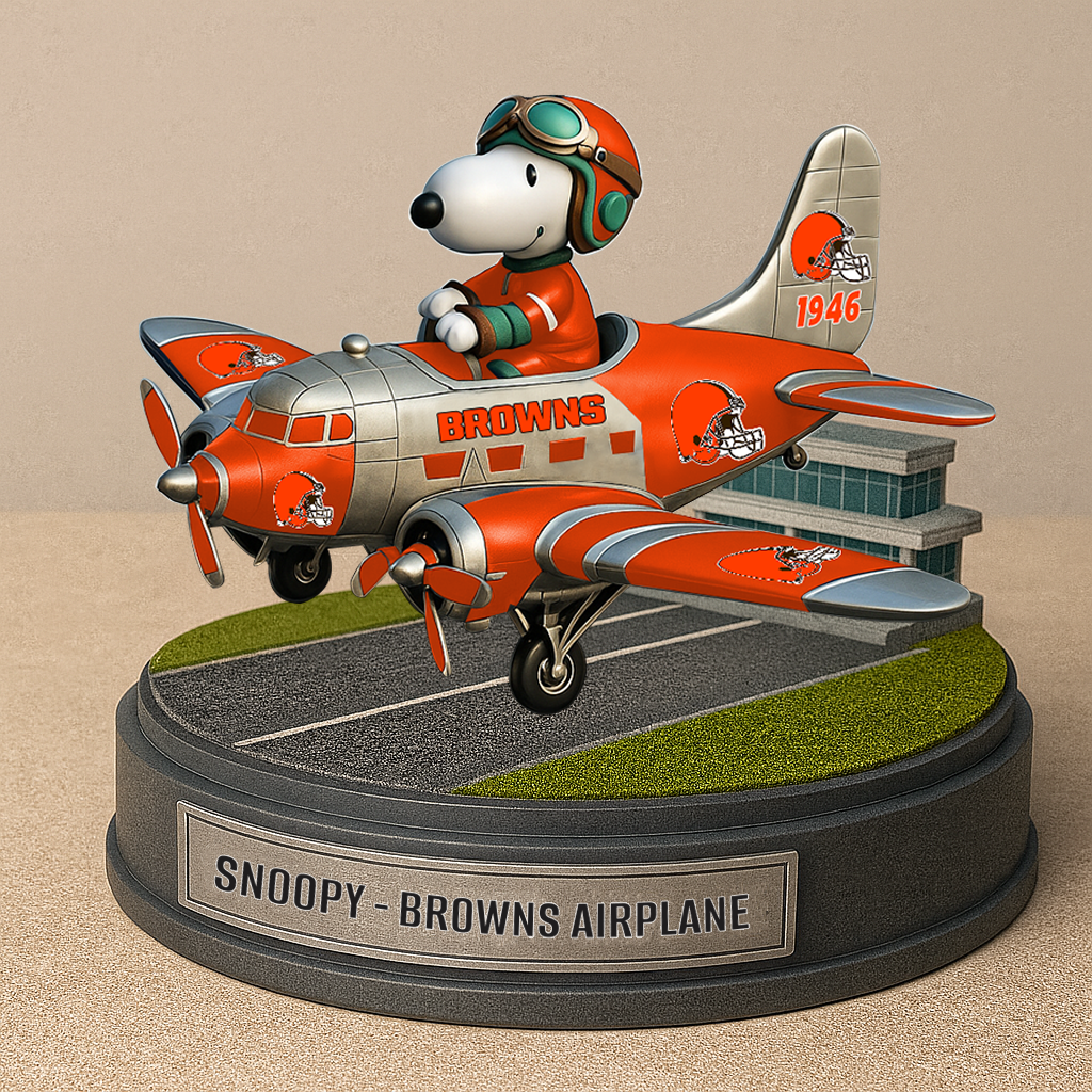 CLE NFL x SNP Airplane Premium Acrylic Plaque DDT CTND