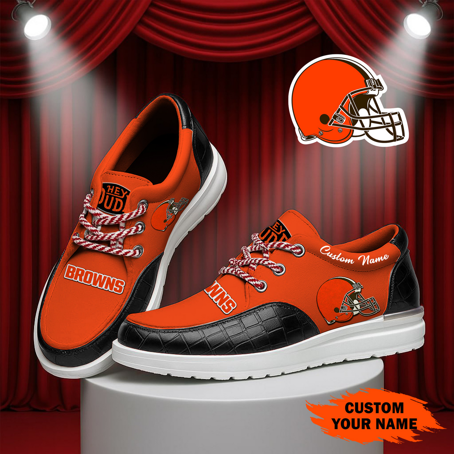 CLE x NFL Premium Leather Loafer Shoes TUANND TANTD