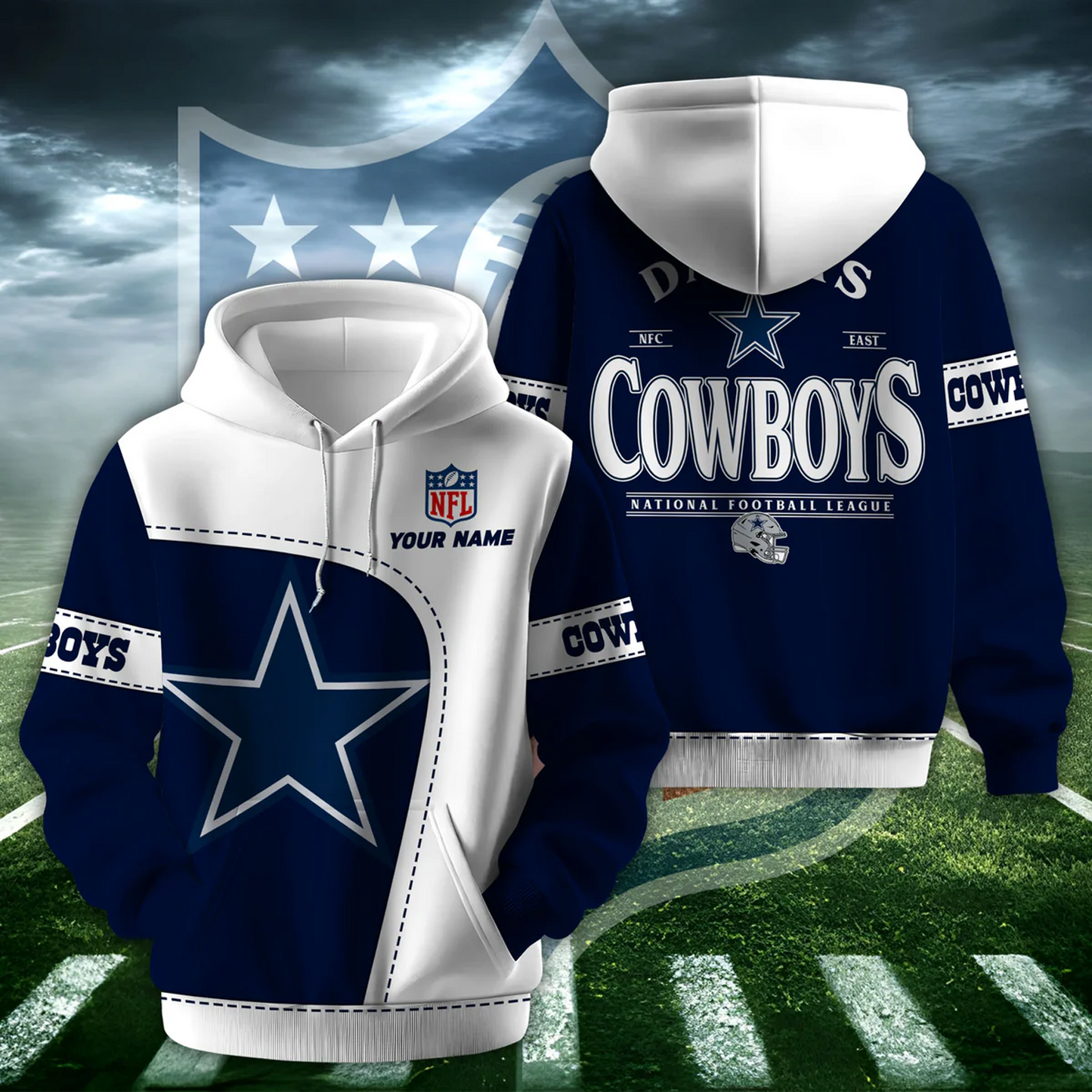 DAL X NFL Classic Logo Limited Edition Hoodie And Cap NAK NHT