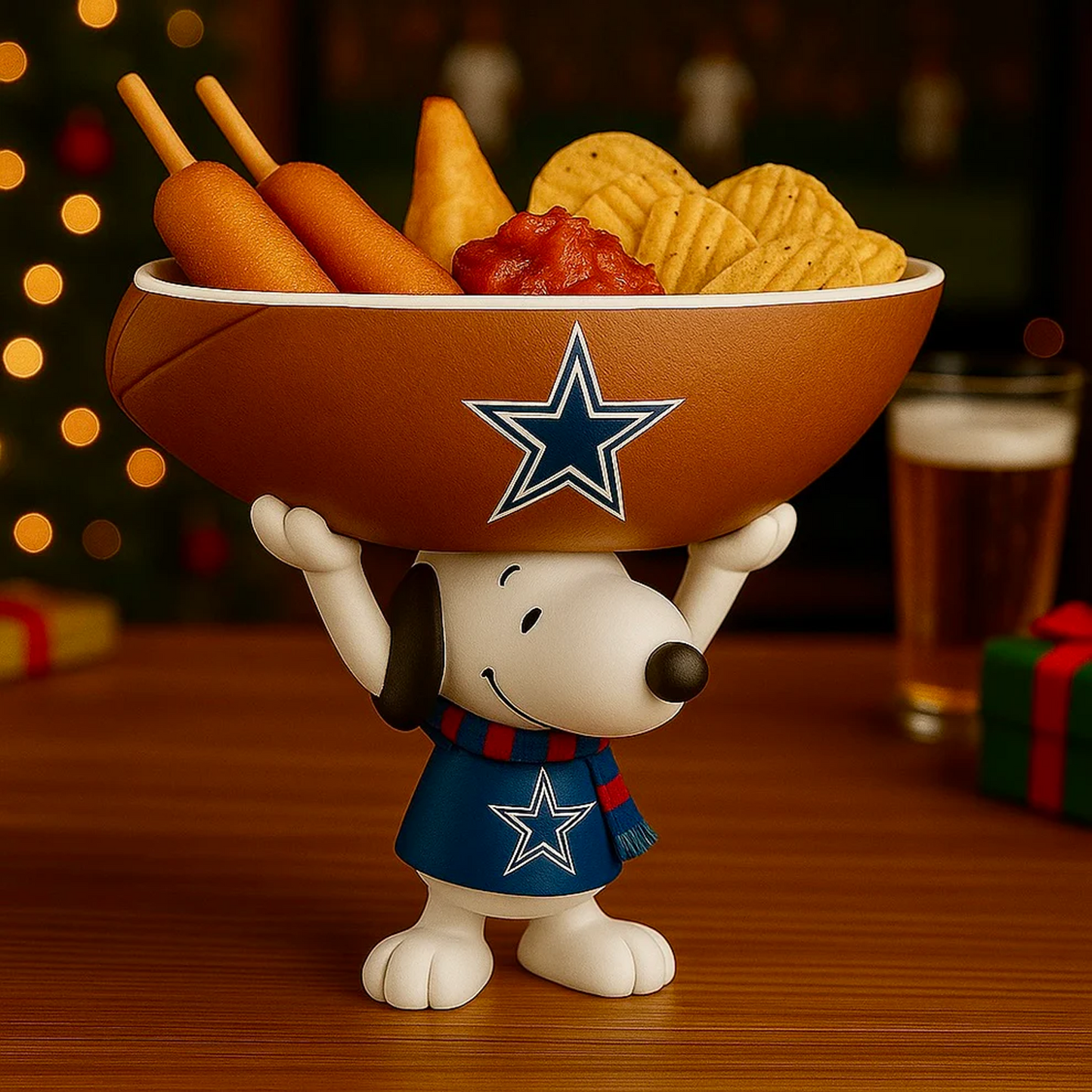 DAL X NFL Creative Football Team Snoopy Snack Tray NAK NHT