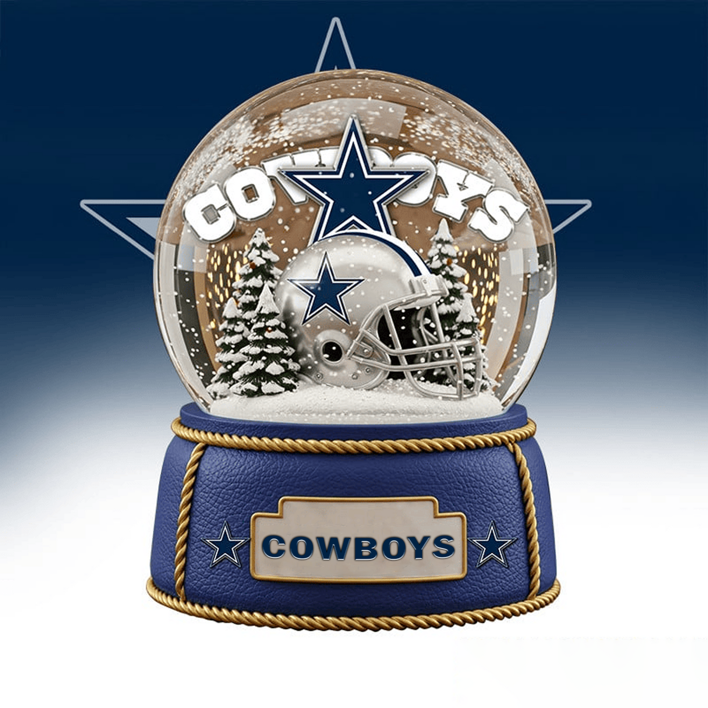 DAL x NFL Prenium Christmas Acrylic Block Plaque TUANND TANTD